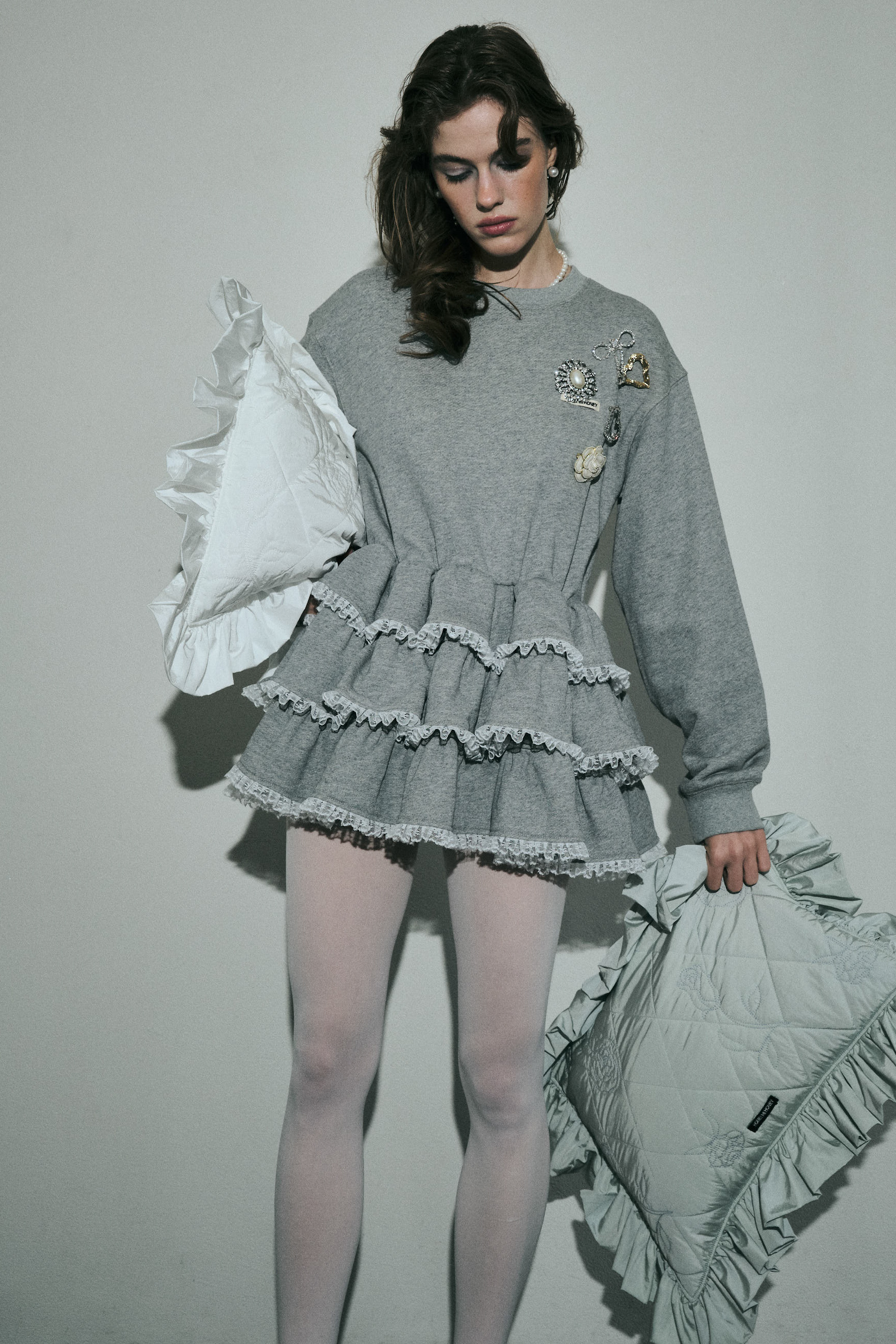 tiered frill sweat | HONEY MI HONEY