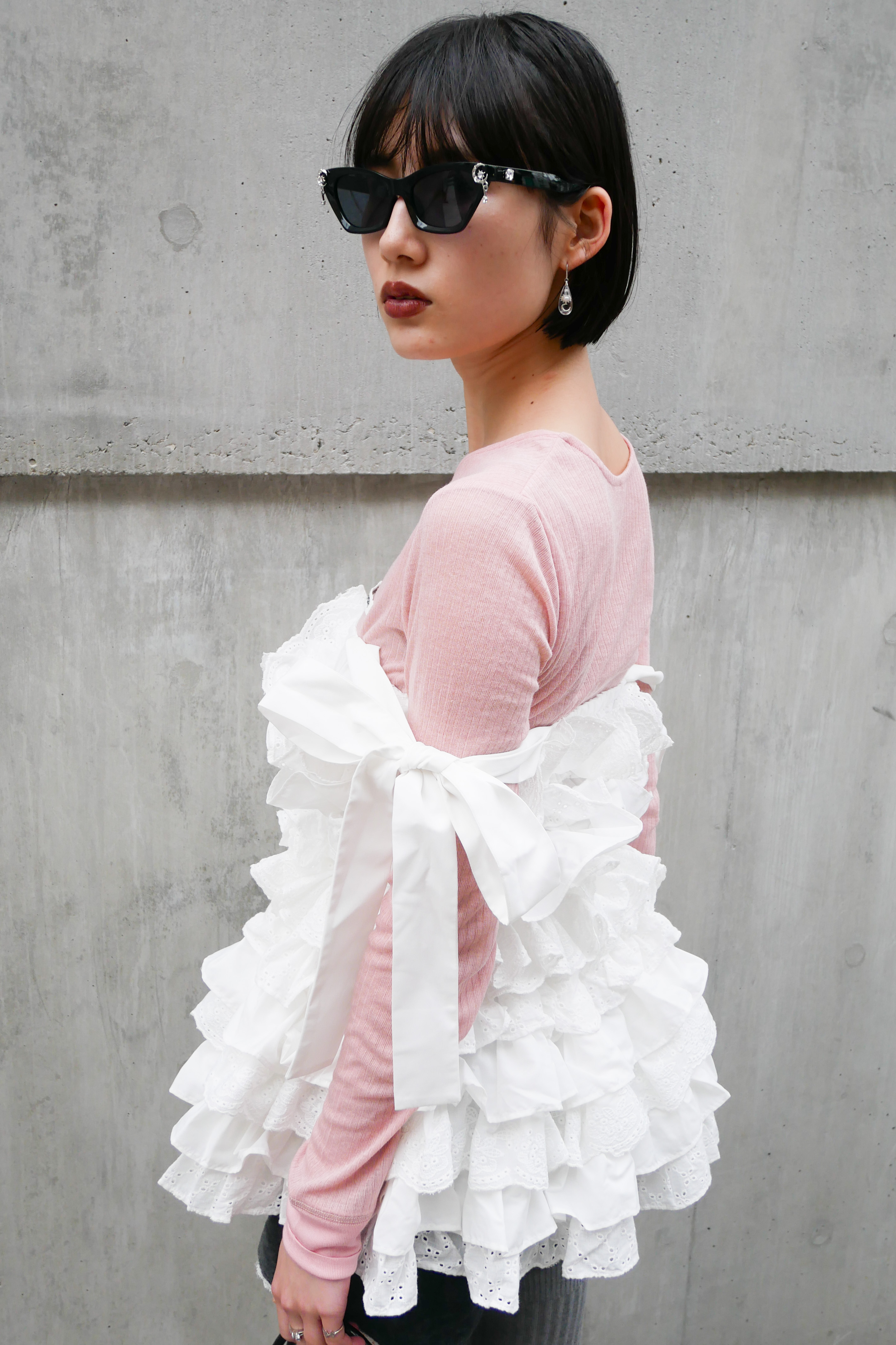 cotton lace tiered camisole | HONEY MI HONEY