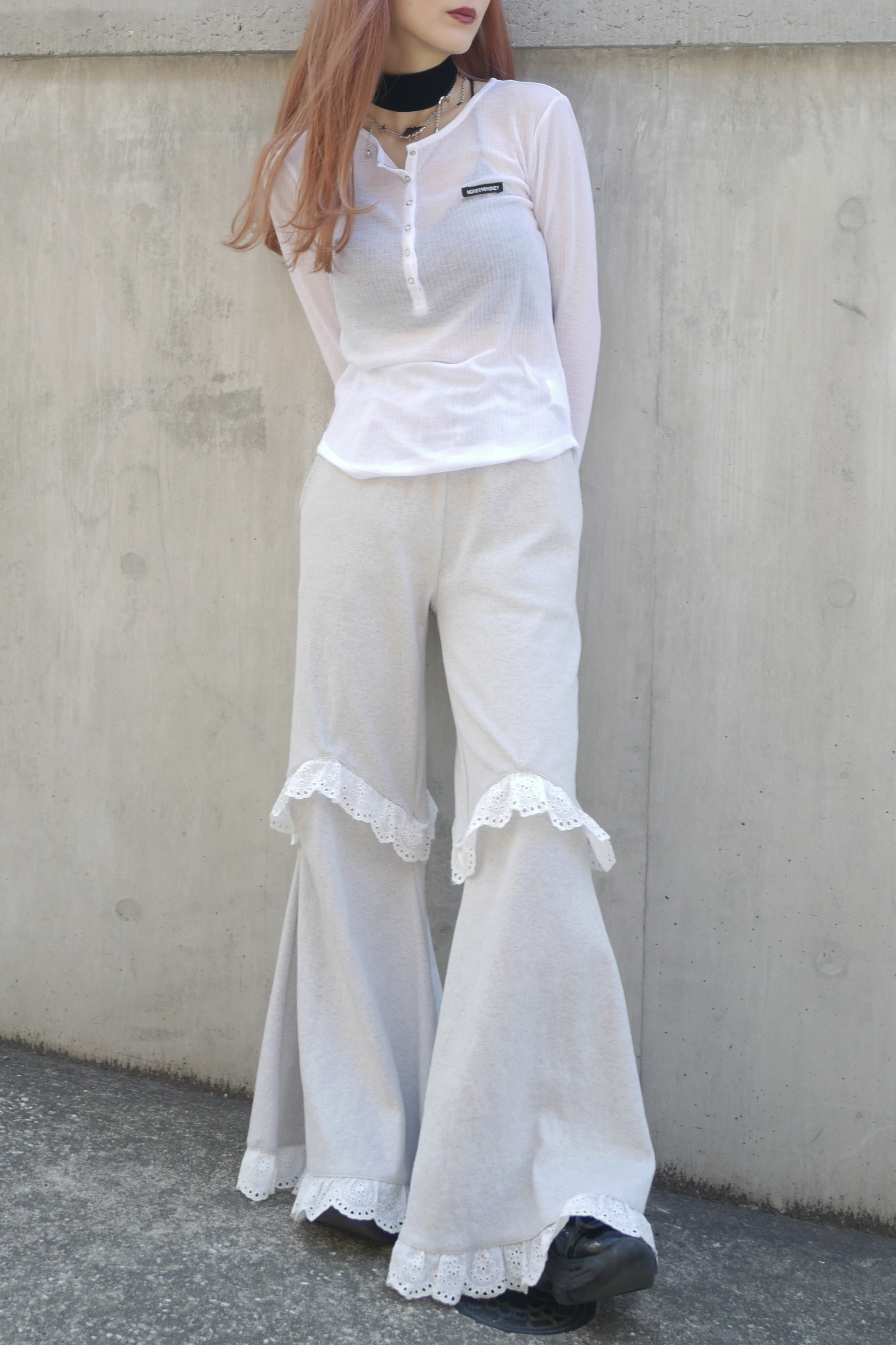 HONEY MI HONEY｜two-way rib flare pants