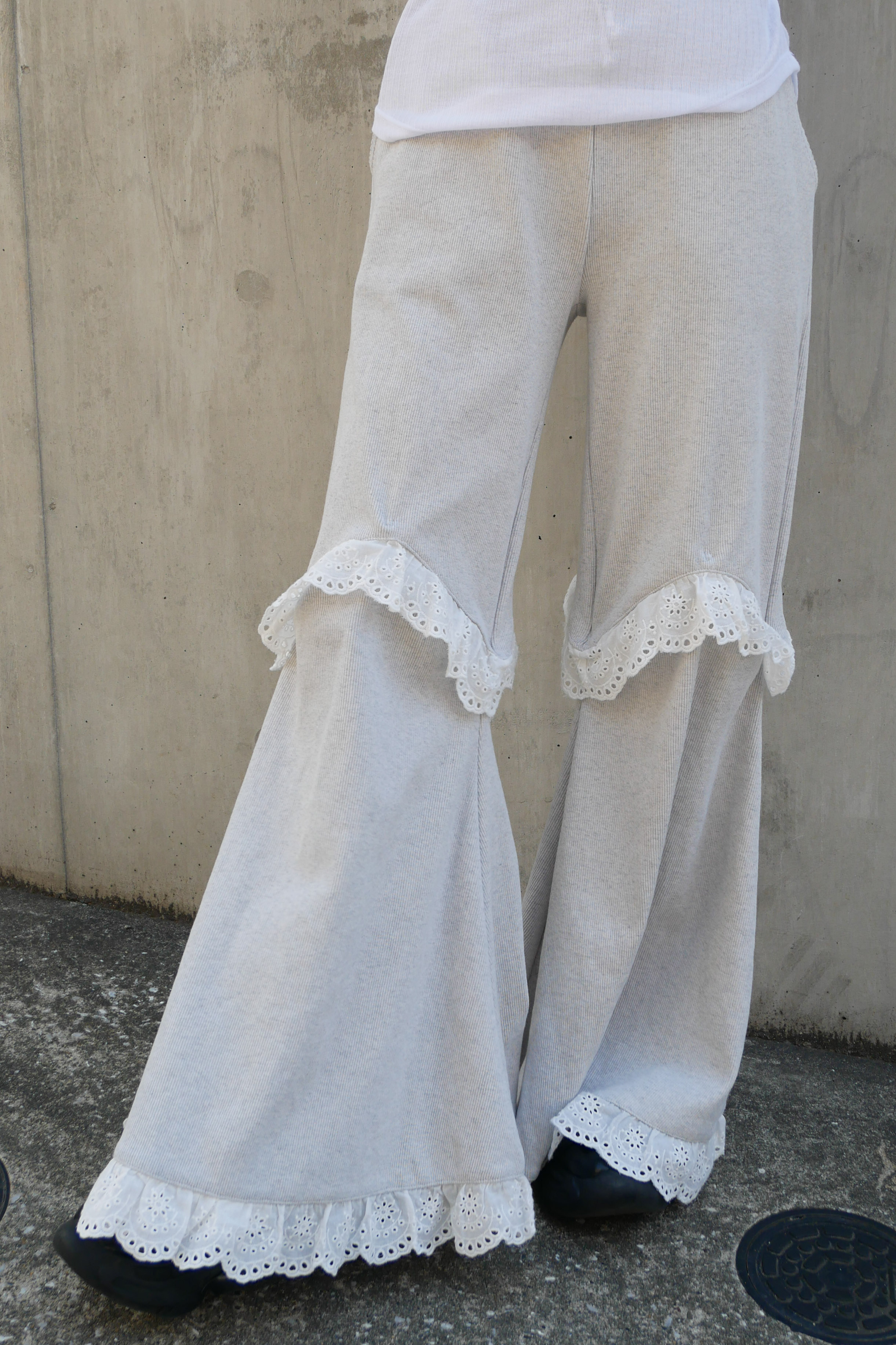 HONEY MI HONEY｜two-way rib flare pants