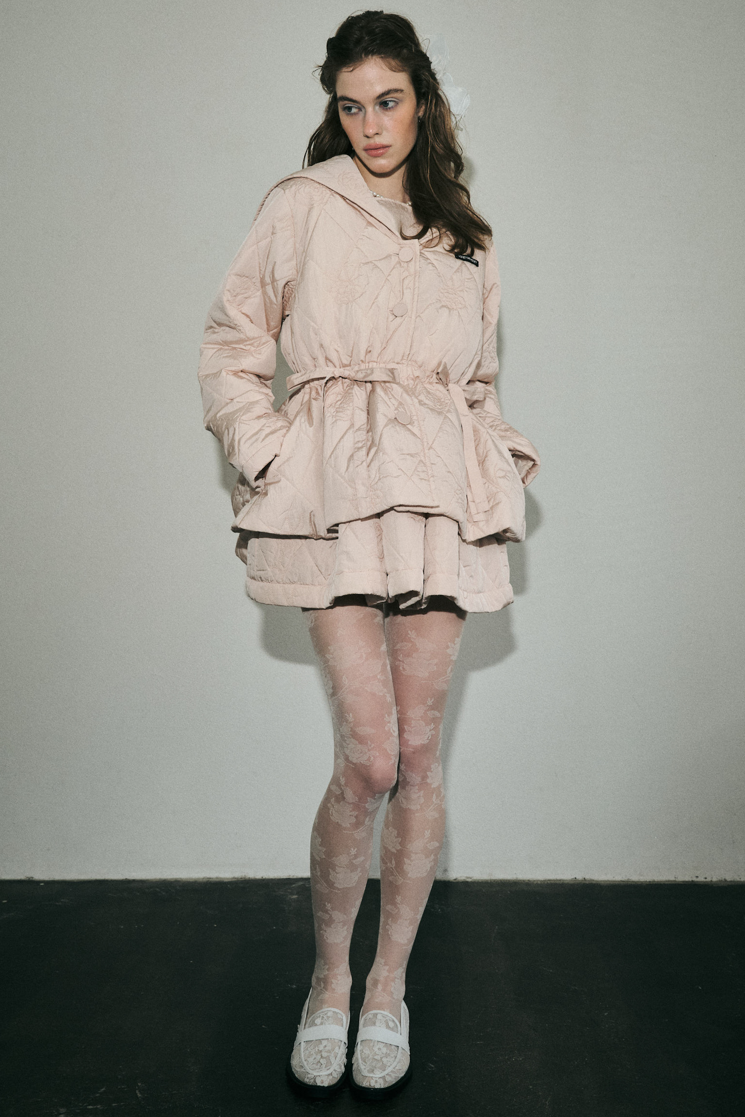 rose quilting ribbon mini one-piece | HONEY MI HONEY