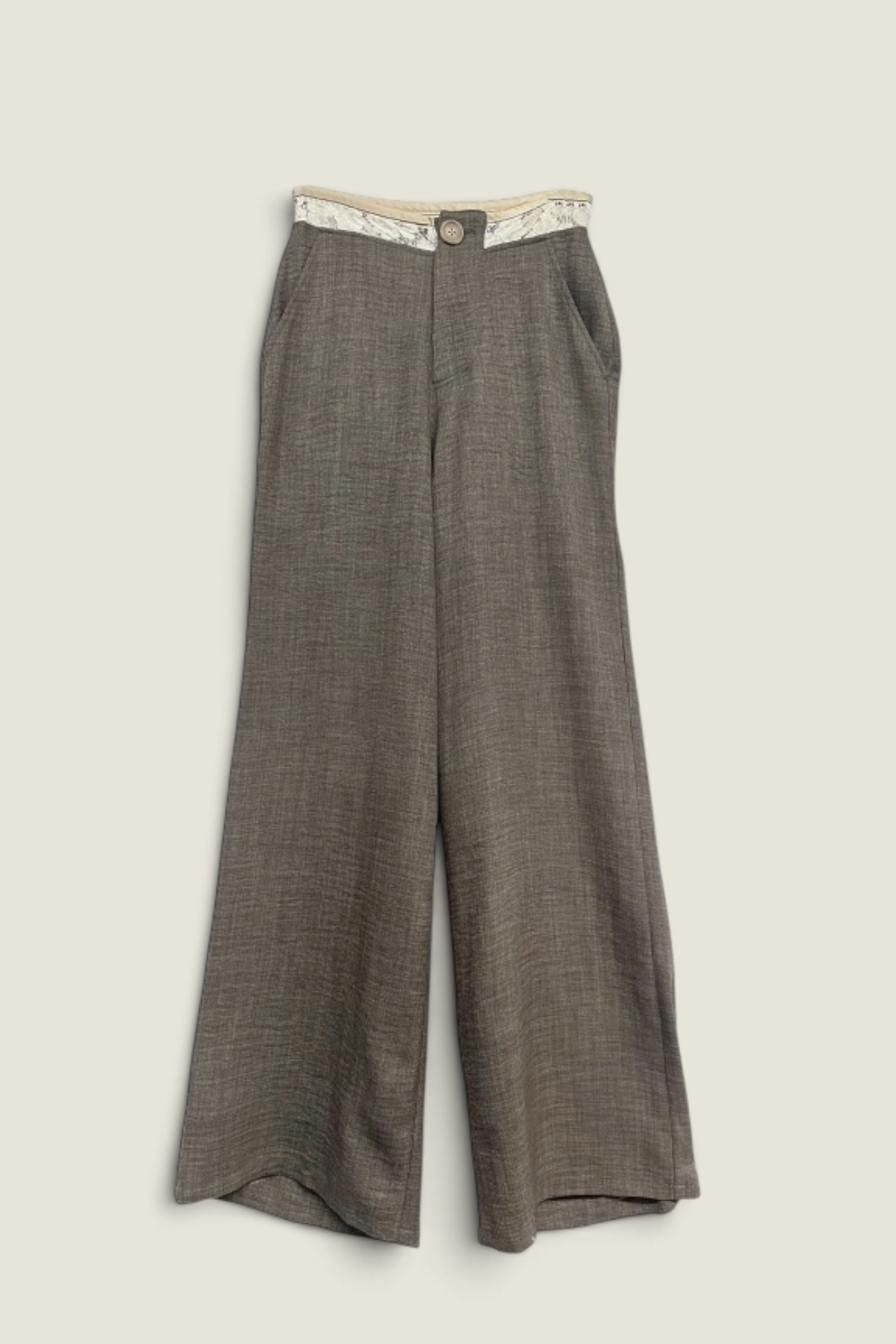 【HONEY MI HONEY】flannel waist lace pants