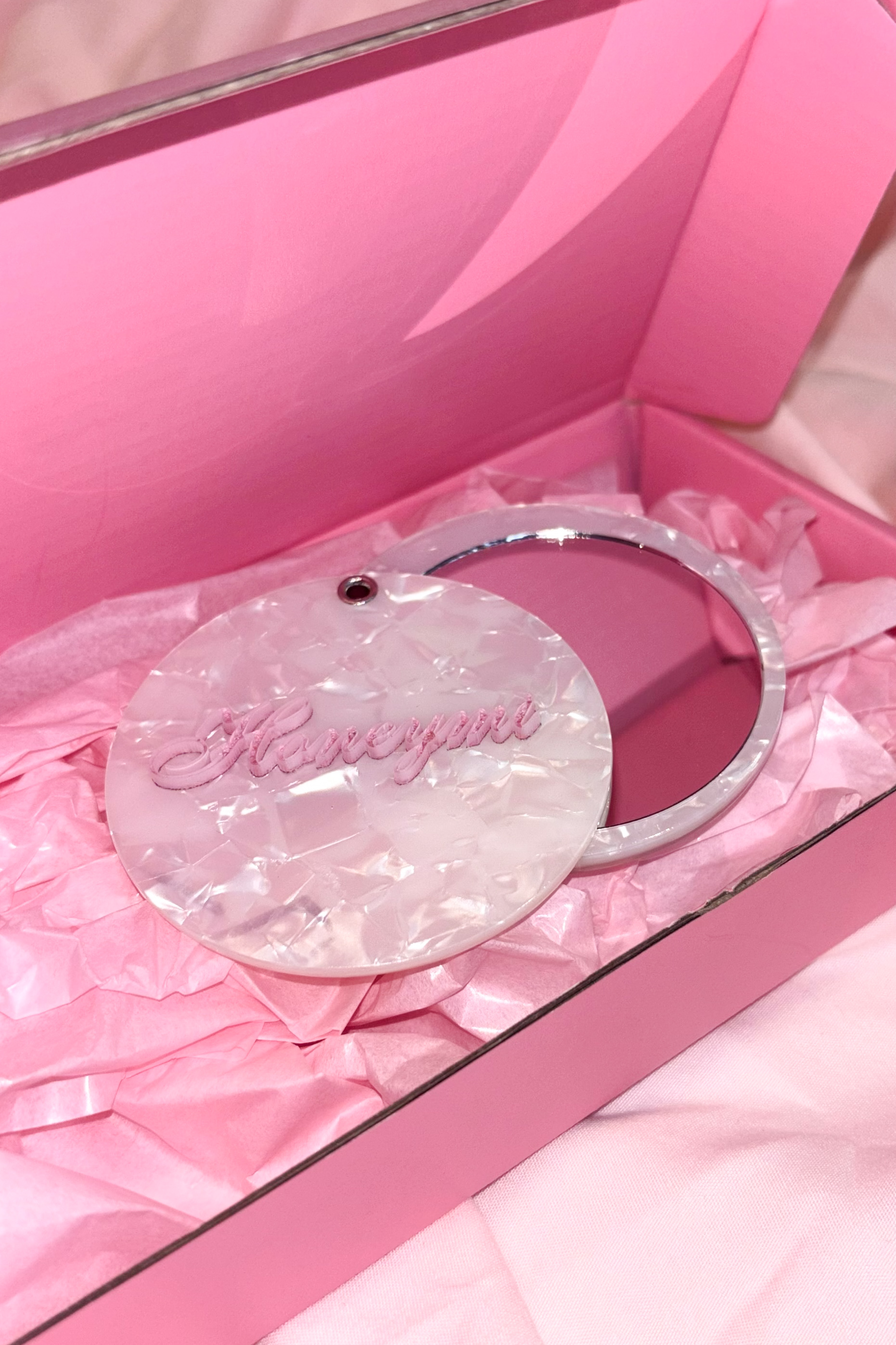 【HONEY MI HONEY】Honeymi logo compactmirror