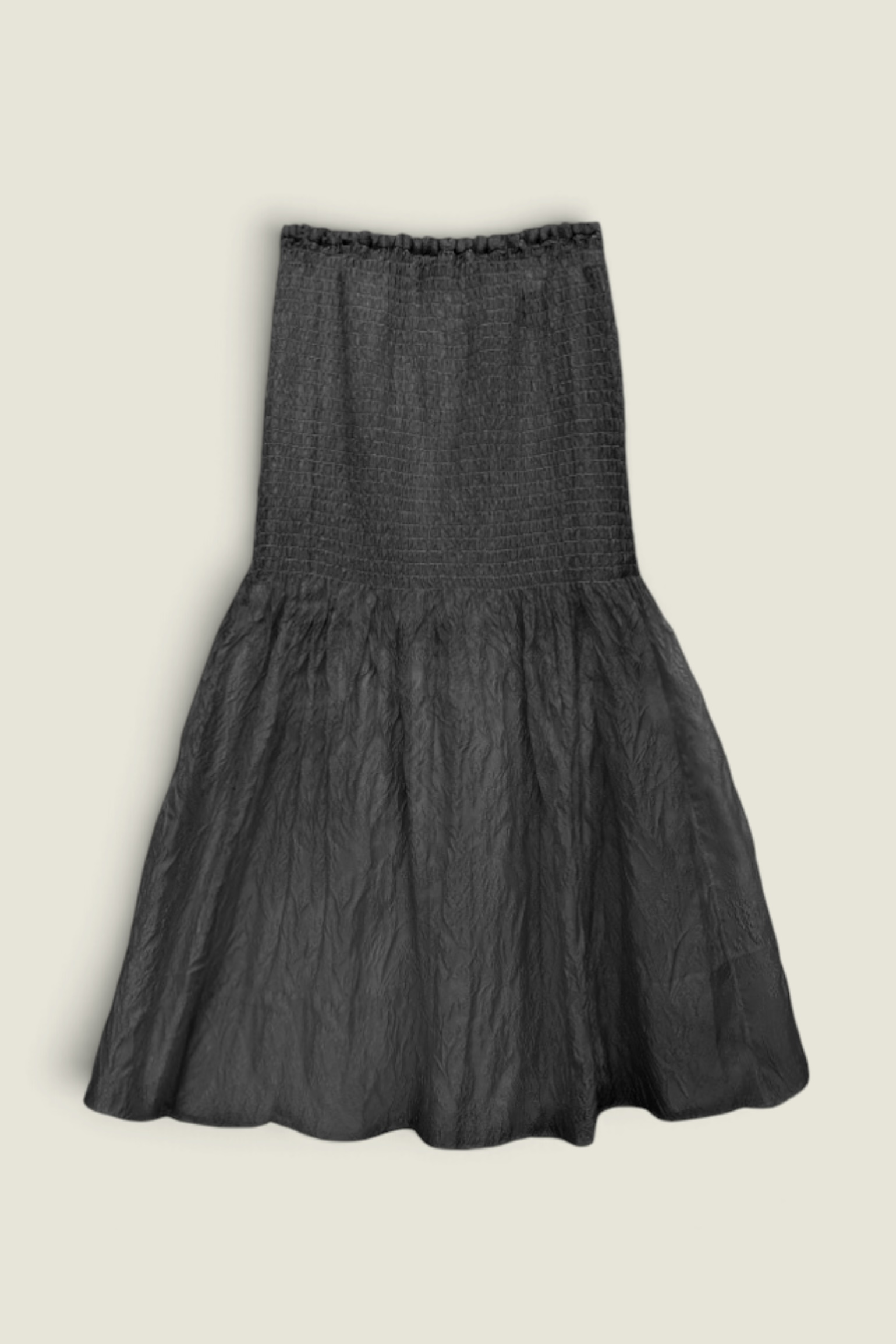 【HONEY MI HONEY】organdie shirring long skirt