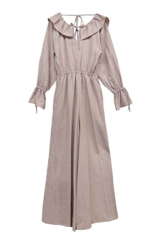 back open linen all-in-one