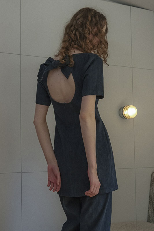 【HONEY MI HONEY】denim mini one-piece