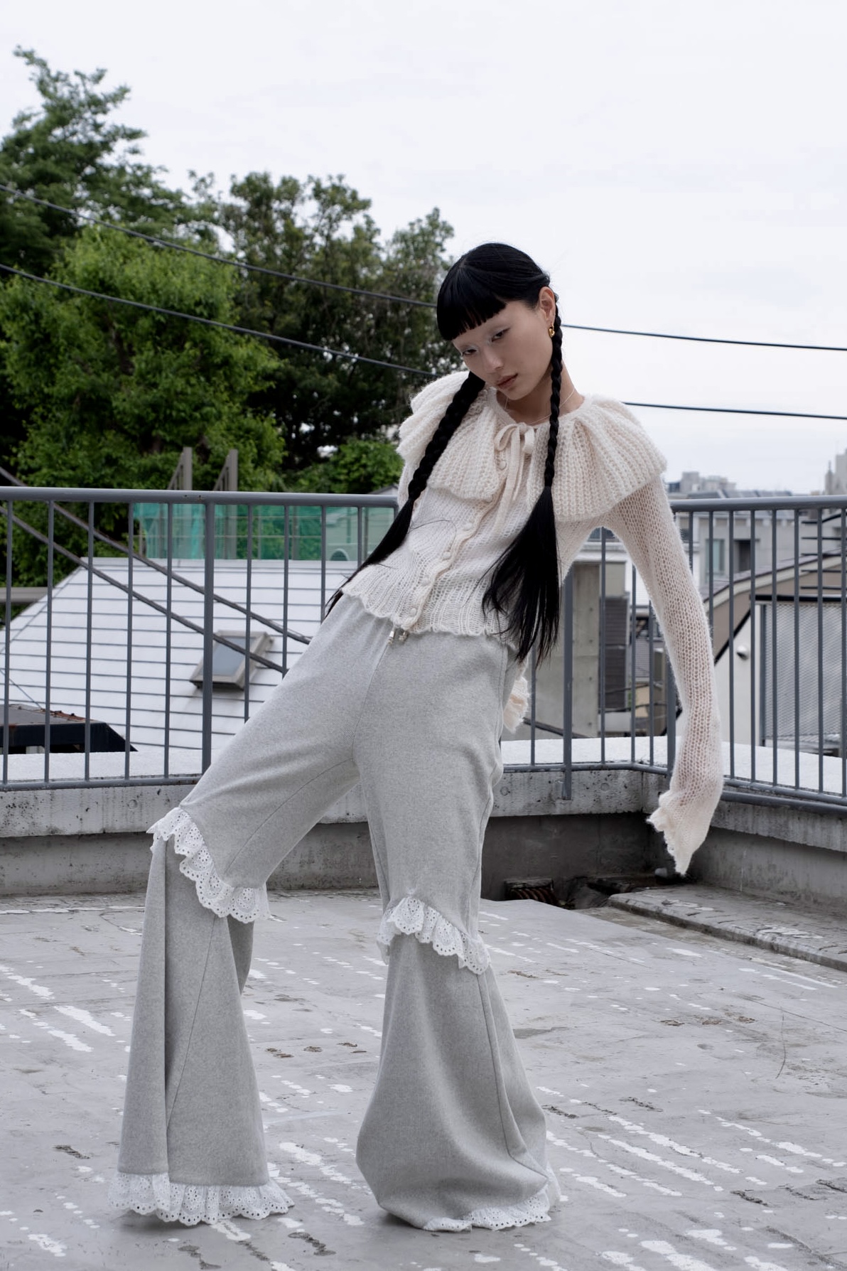 HONEY MI HONEY｜two-way rib flare pants