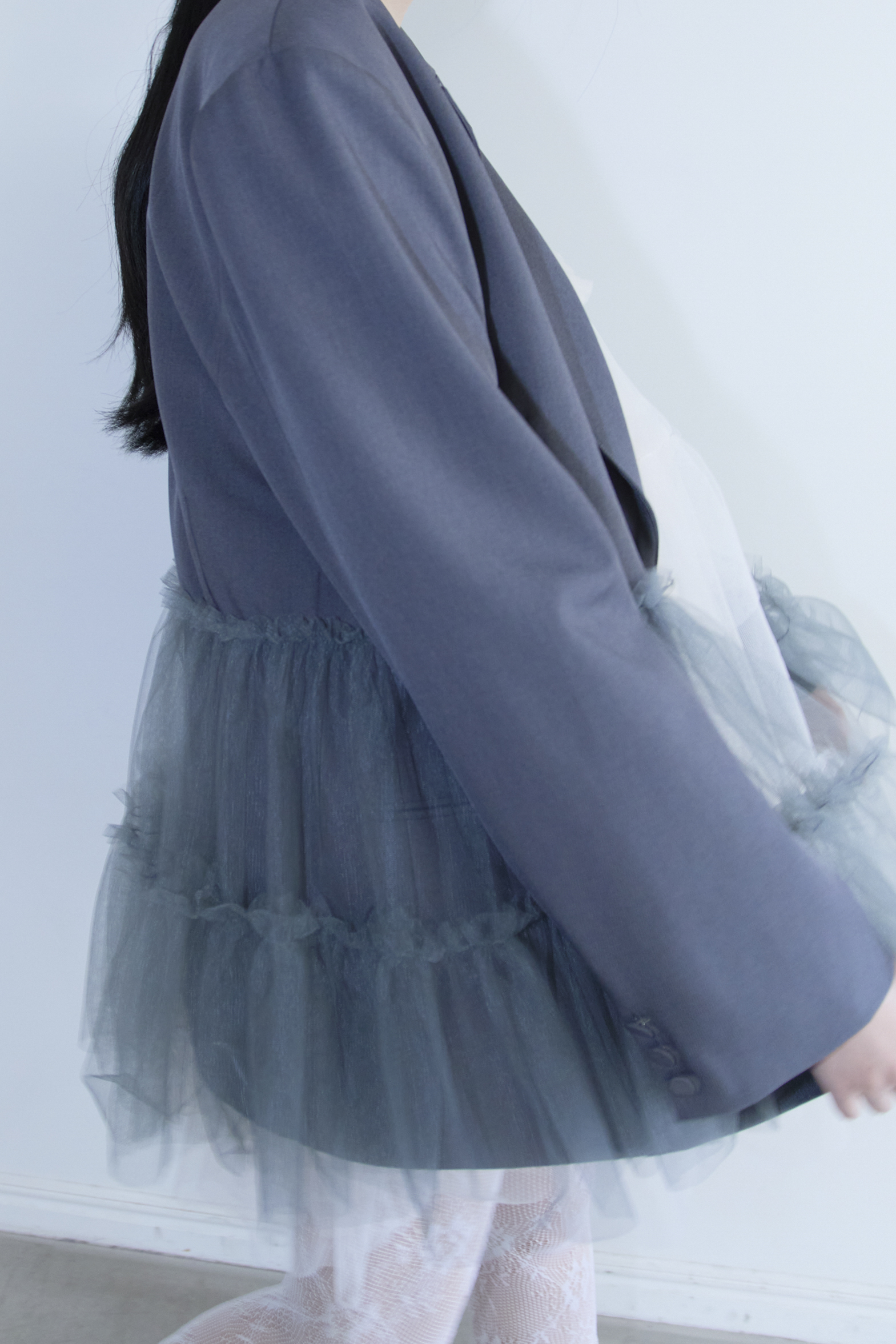 HONEY MI HONEY｜tulle peplum jacket