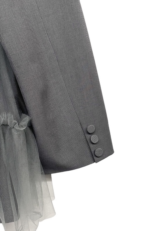 HONEY MI HONEY｜tulle peplum jacket