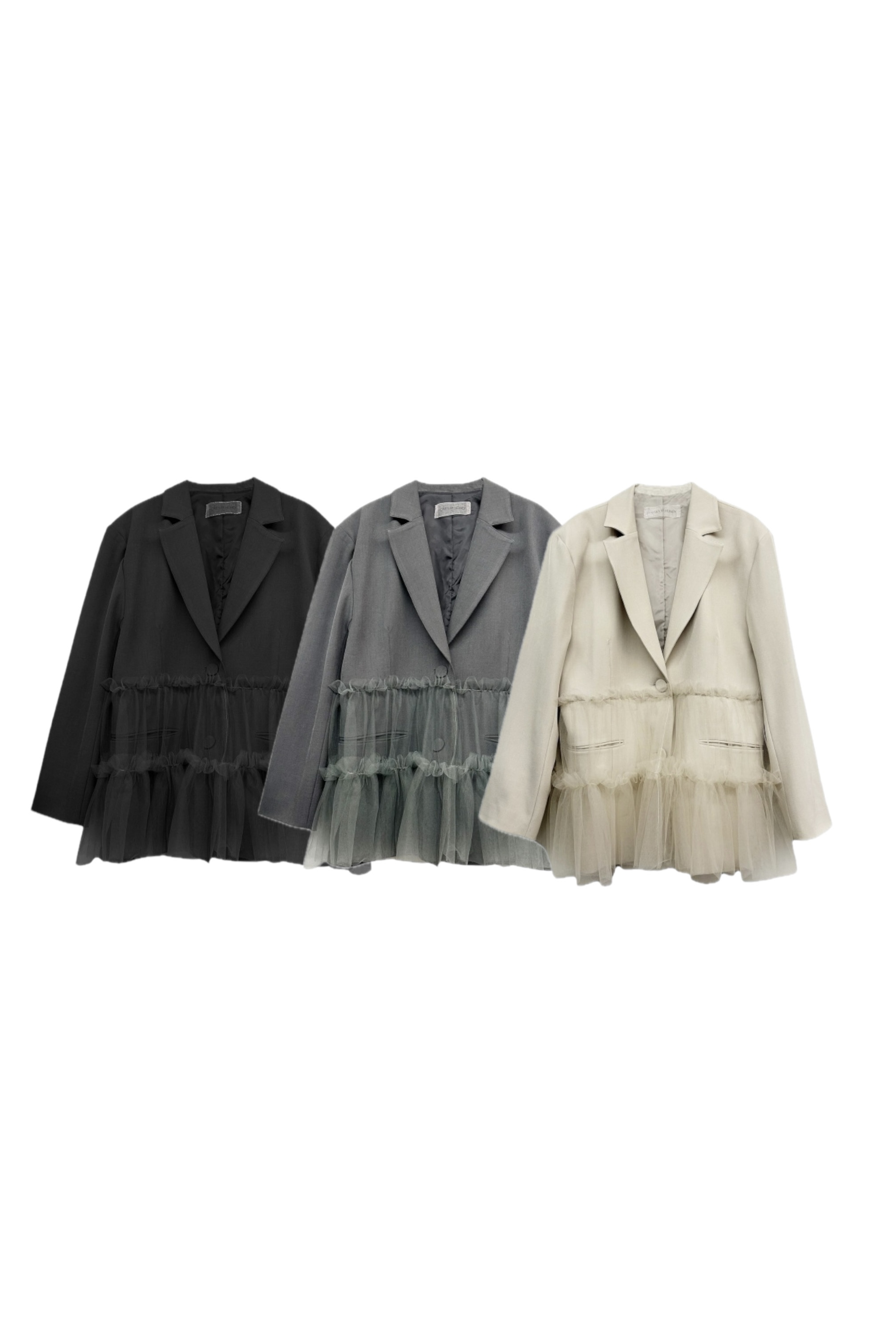 HONEY MI HONEY｜tulle peplum jacket
