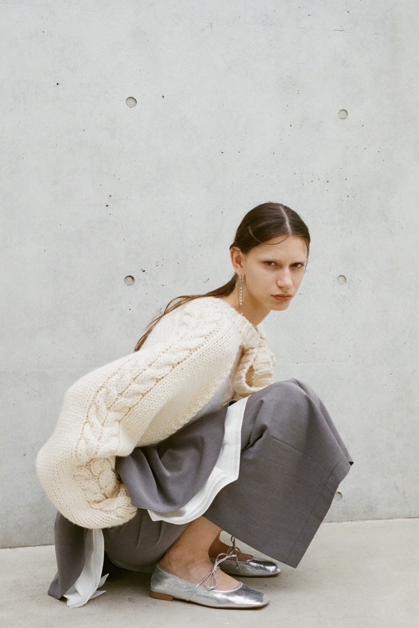 peplum frill tight skirt