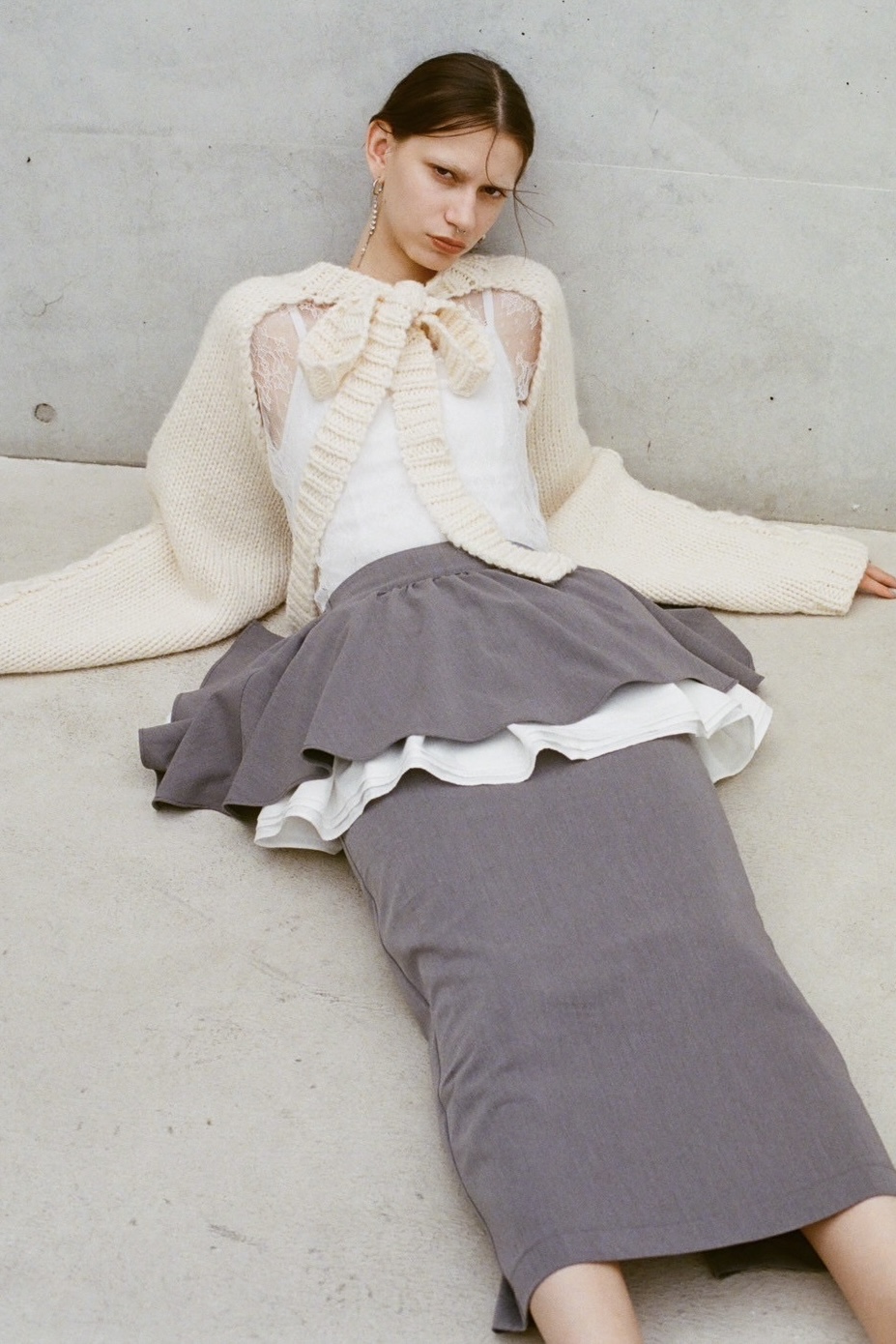 【土日のみ値下】新品 Eaphi FLUFFY TIGHT SKIRT Ｓサイズ peplum frill tight skirt