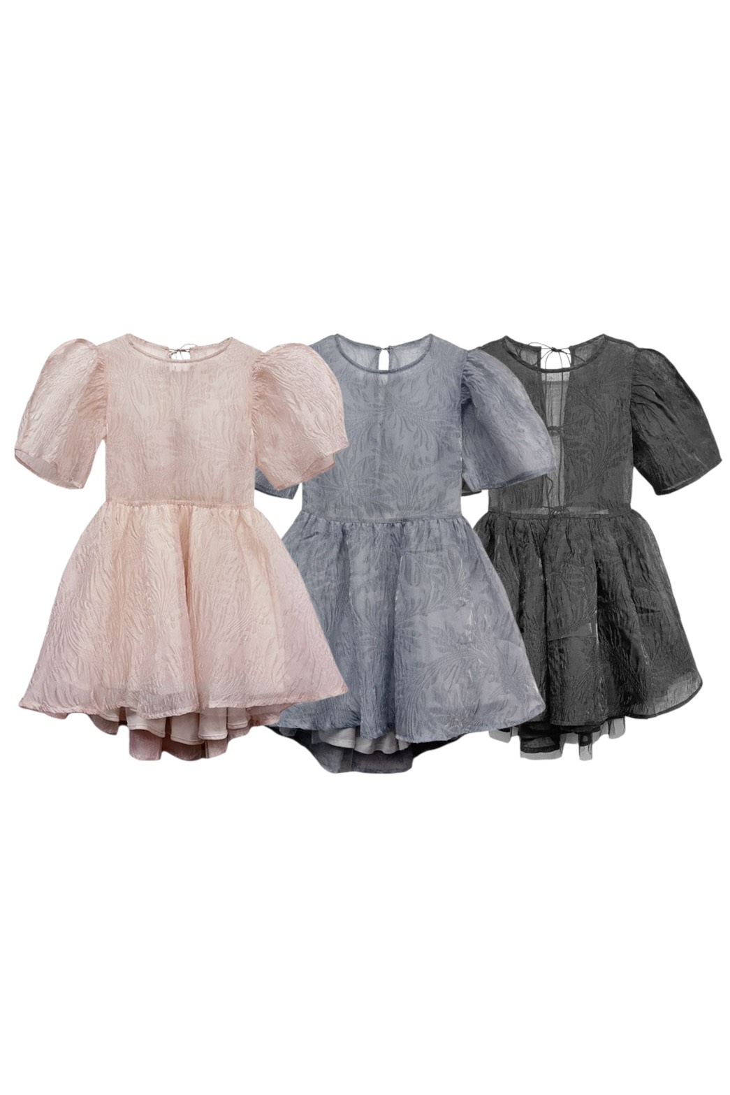 HONEY MI HONEY｜jacquard puff sleeve tunic