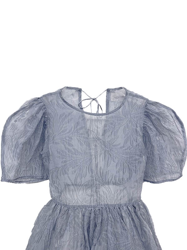 HONEY MI HONEY｜jacquard puff sleeve tunic