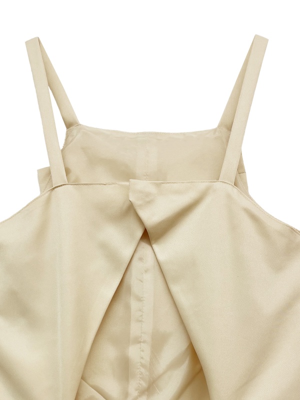 ribbon halter neck long one-piece