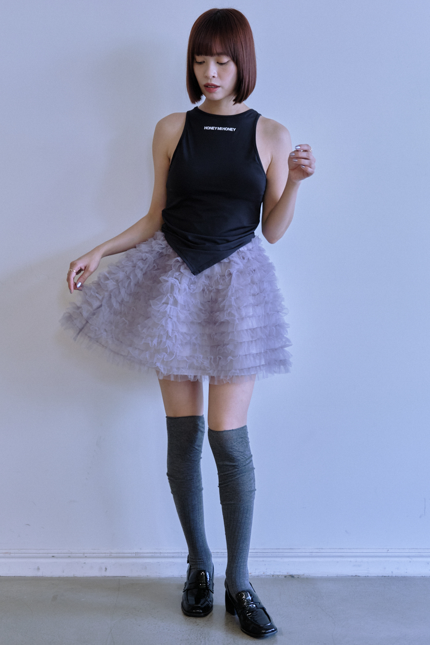 HONEY MI HONEY ボリュームたっぷりのチュール3WAYスカート