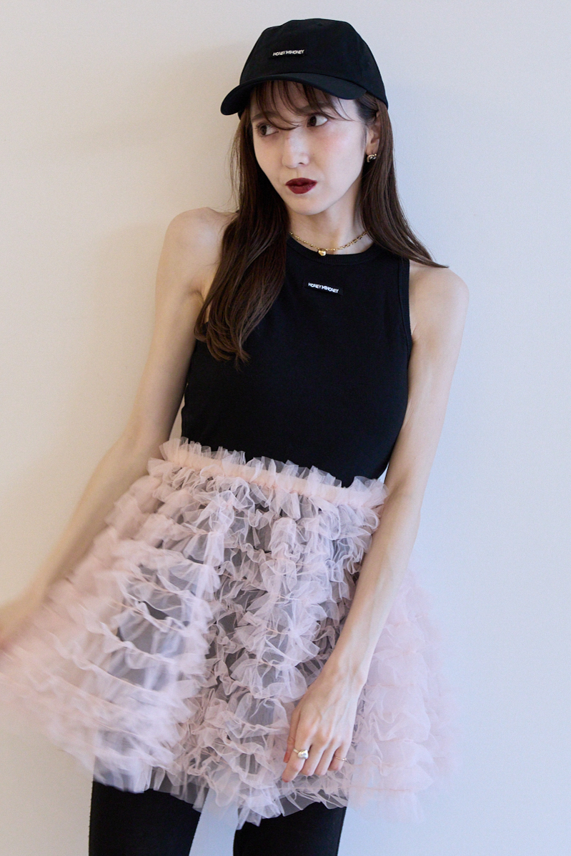 HONEY MI HONEY ボリュームたっぷりのチュール3WAYスカート