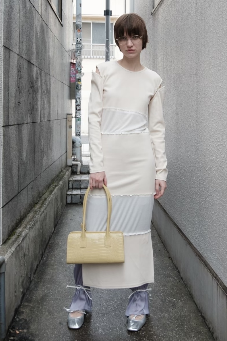 【MAISON ELLIE】rib switching long one-piece