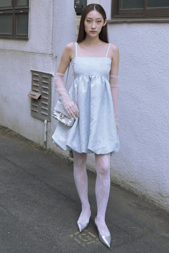 HONEY MI HONEY｜バルーンジャガードキャミソールミニワンピース｜特別