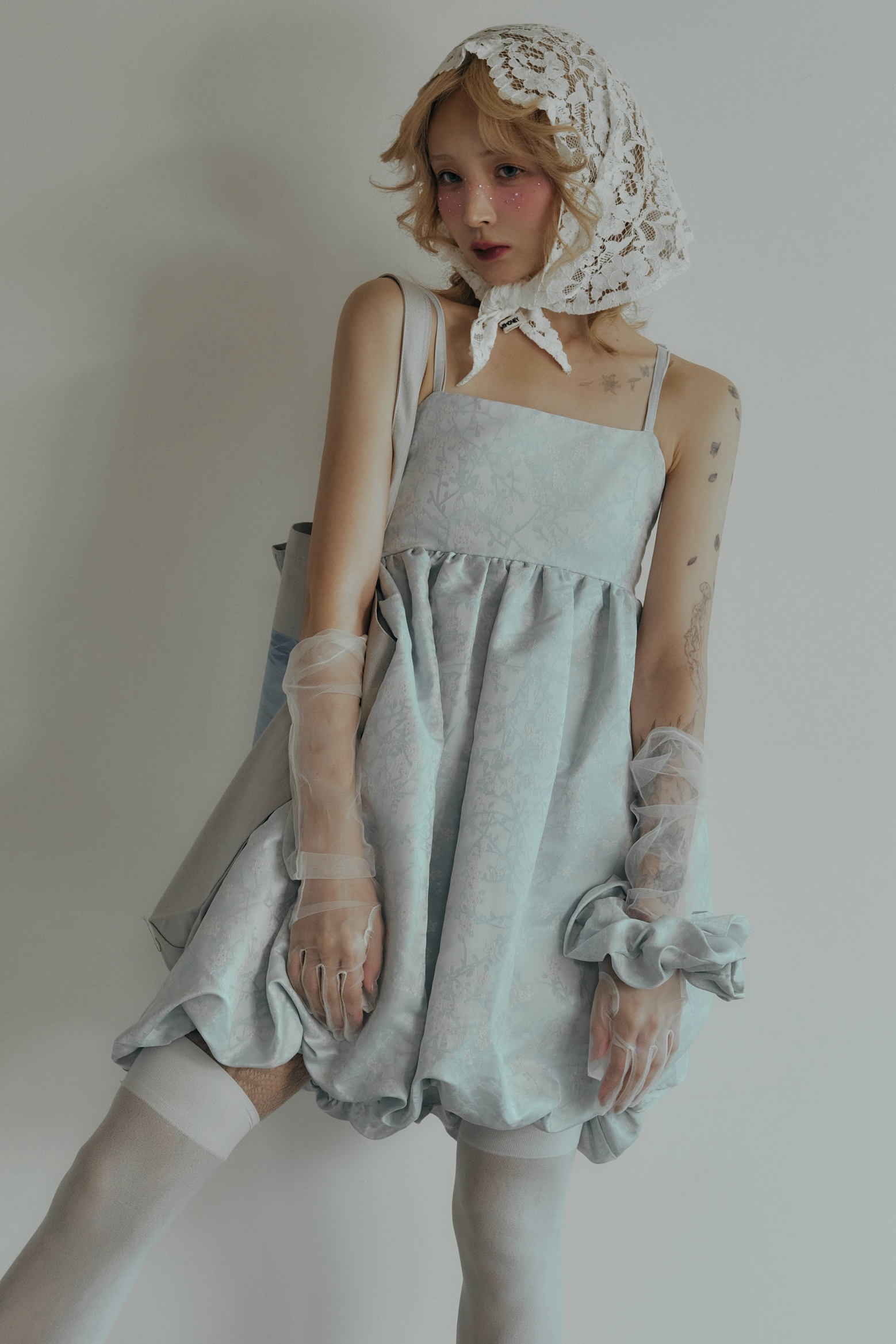 HONEY MI HONEY｜バルーンジャガードキャミソールミニワンピース｜特別