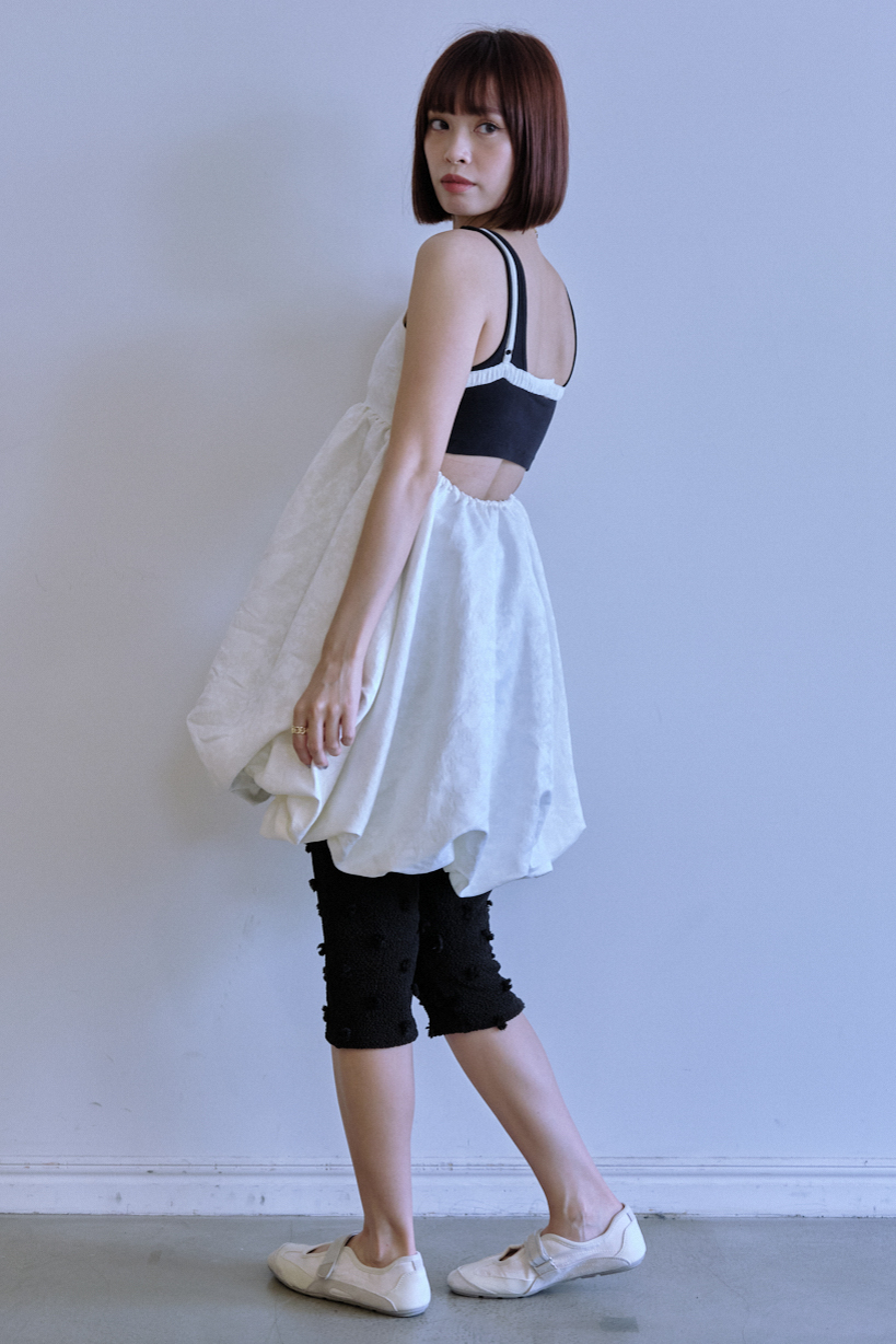 HONEY MI HONEY｜バルーンジャガードキャミソールミニワンピース｜特別