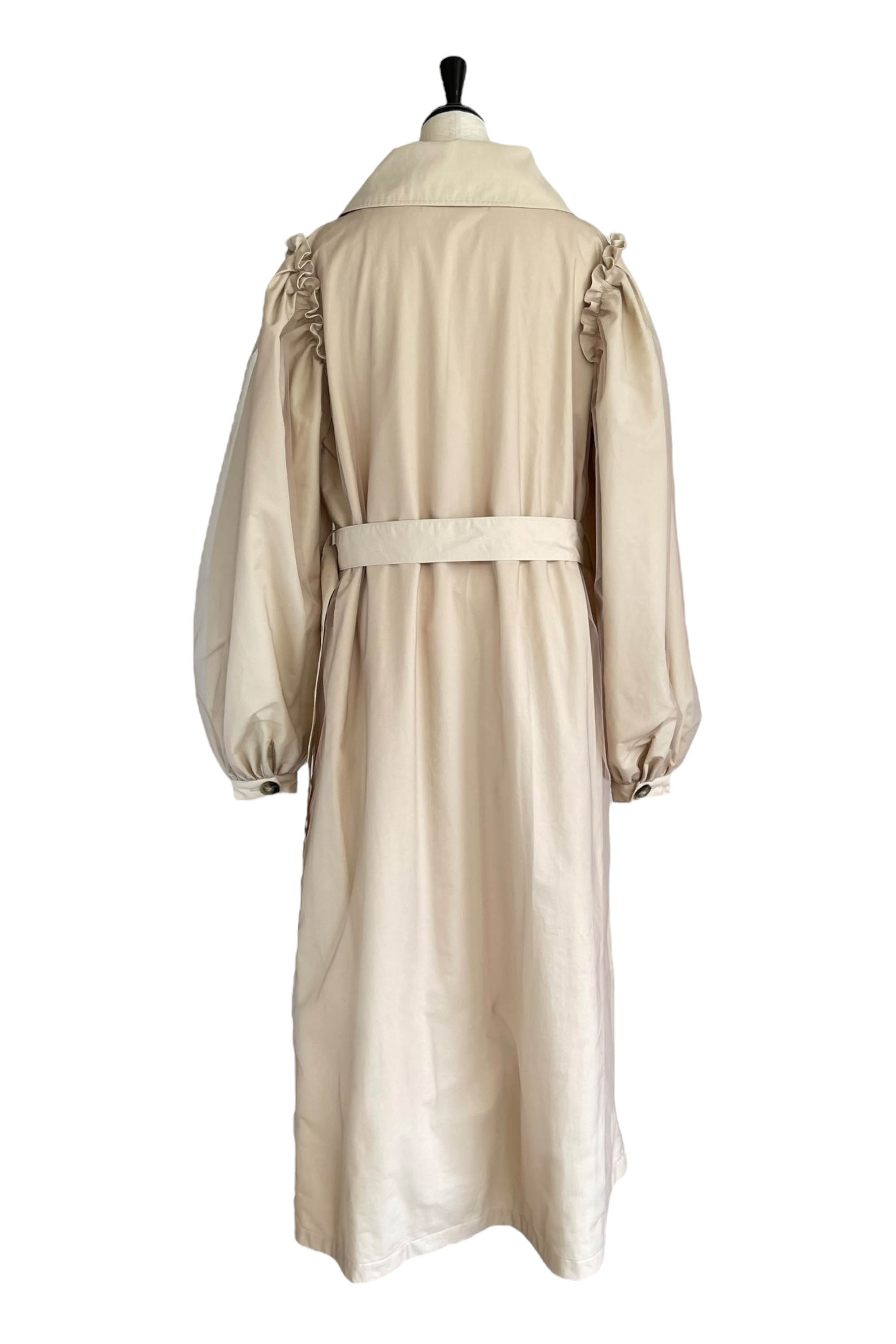 HONEY MI HONEY｜チュールレイヤードトレンチコート｜大人ガーリーな