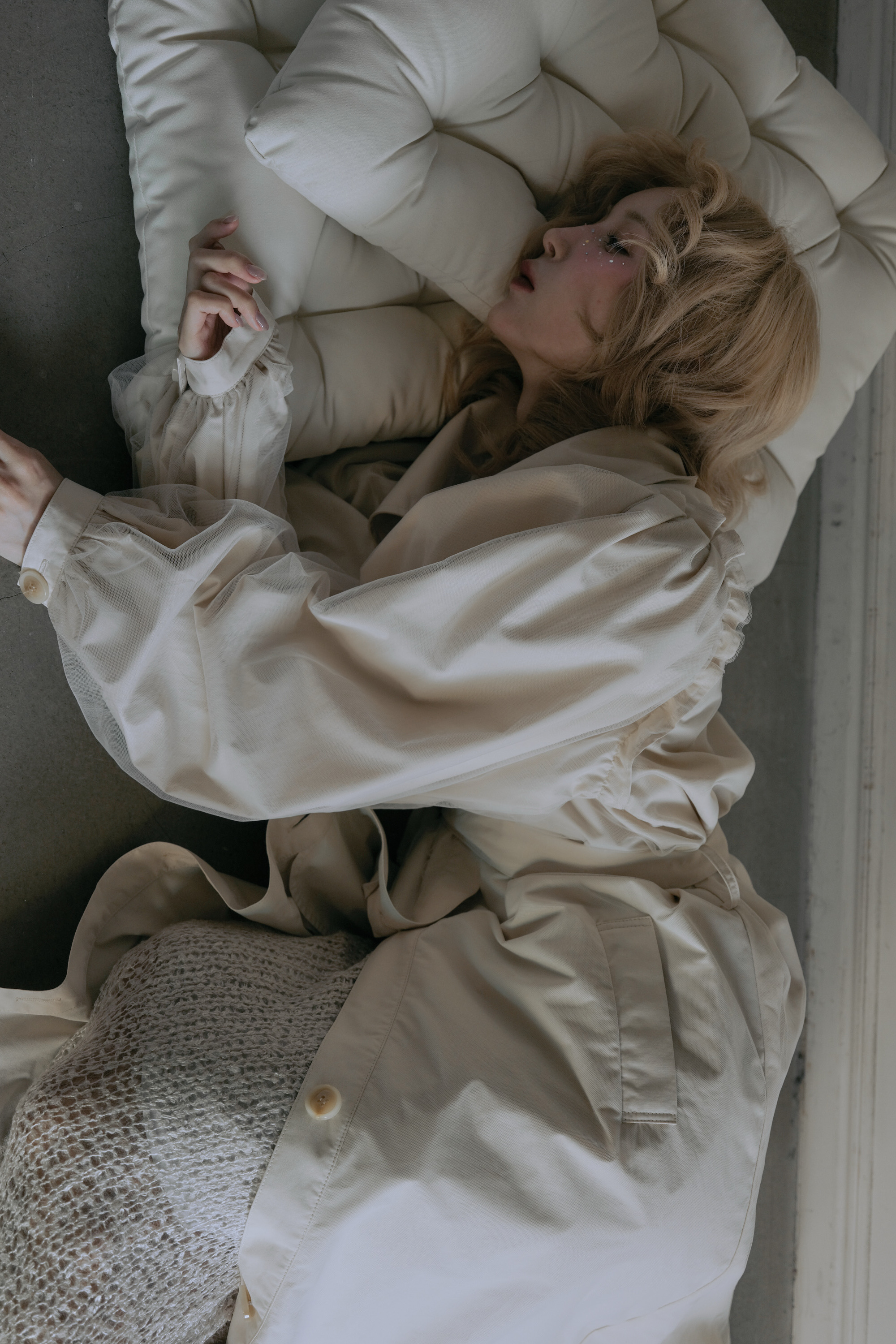 HONEY MI HONEY オーガンジーコート HONEY MI HONEY（ハニーミーハニー） トレンチコート コート tulle