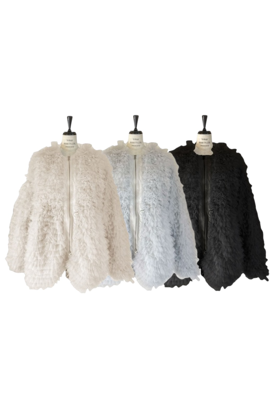 ジャケット・アウター HONEY MI HONEY tulle tiered blouson tulle tiered blouson