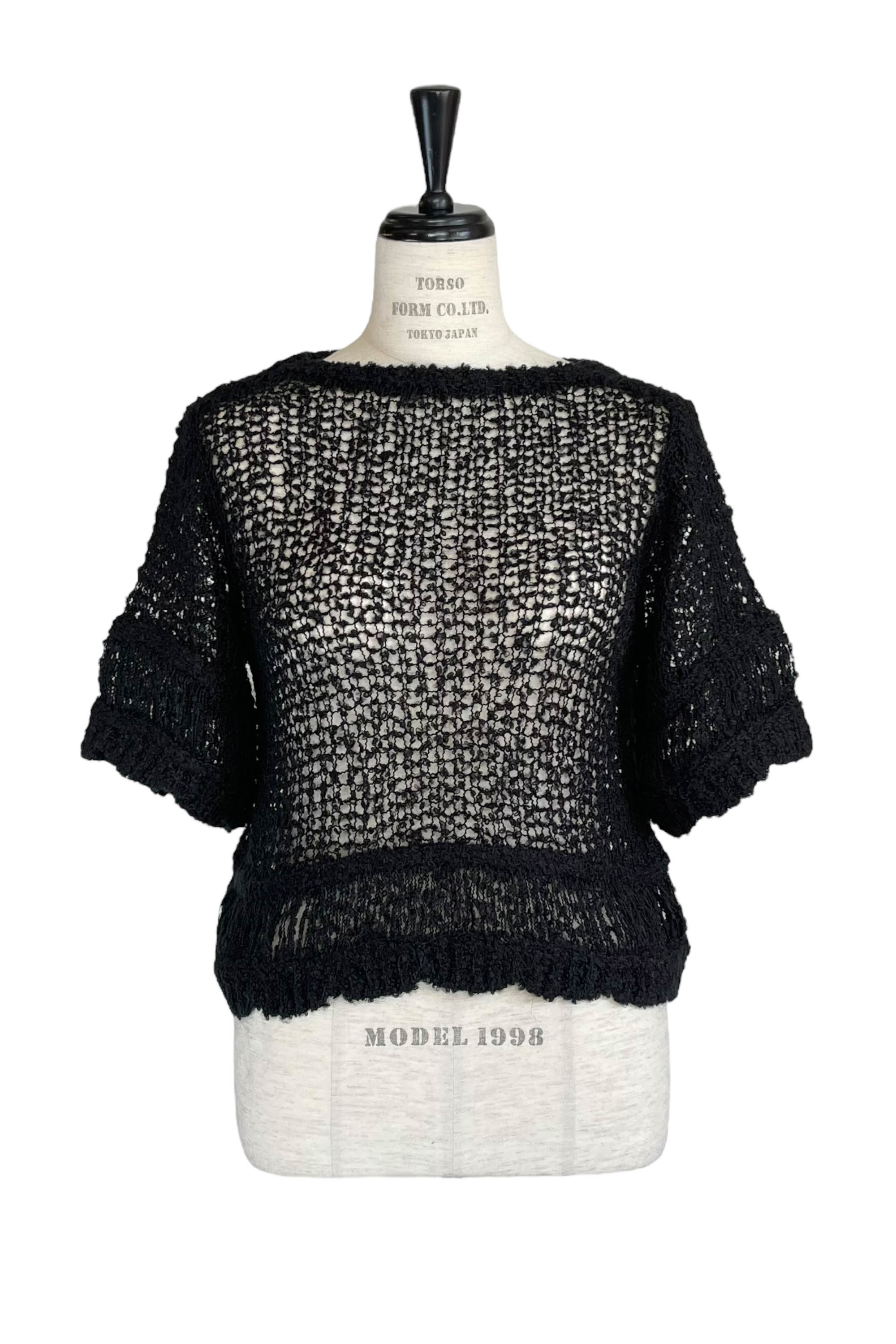 HONEY MI HONEY｜プードルクロシェニットトップス｜さりげない甘さを