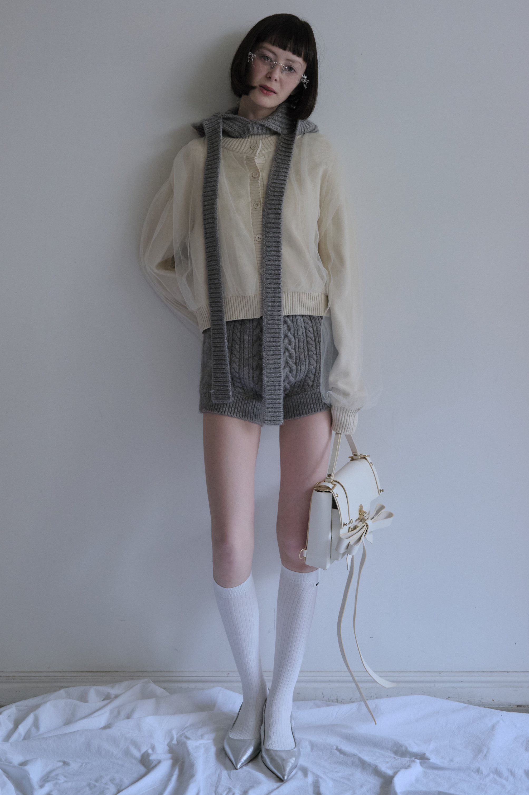 HONEY MI HONEY｜オーバーチュールニットカーディガン｜ニット