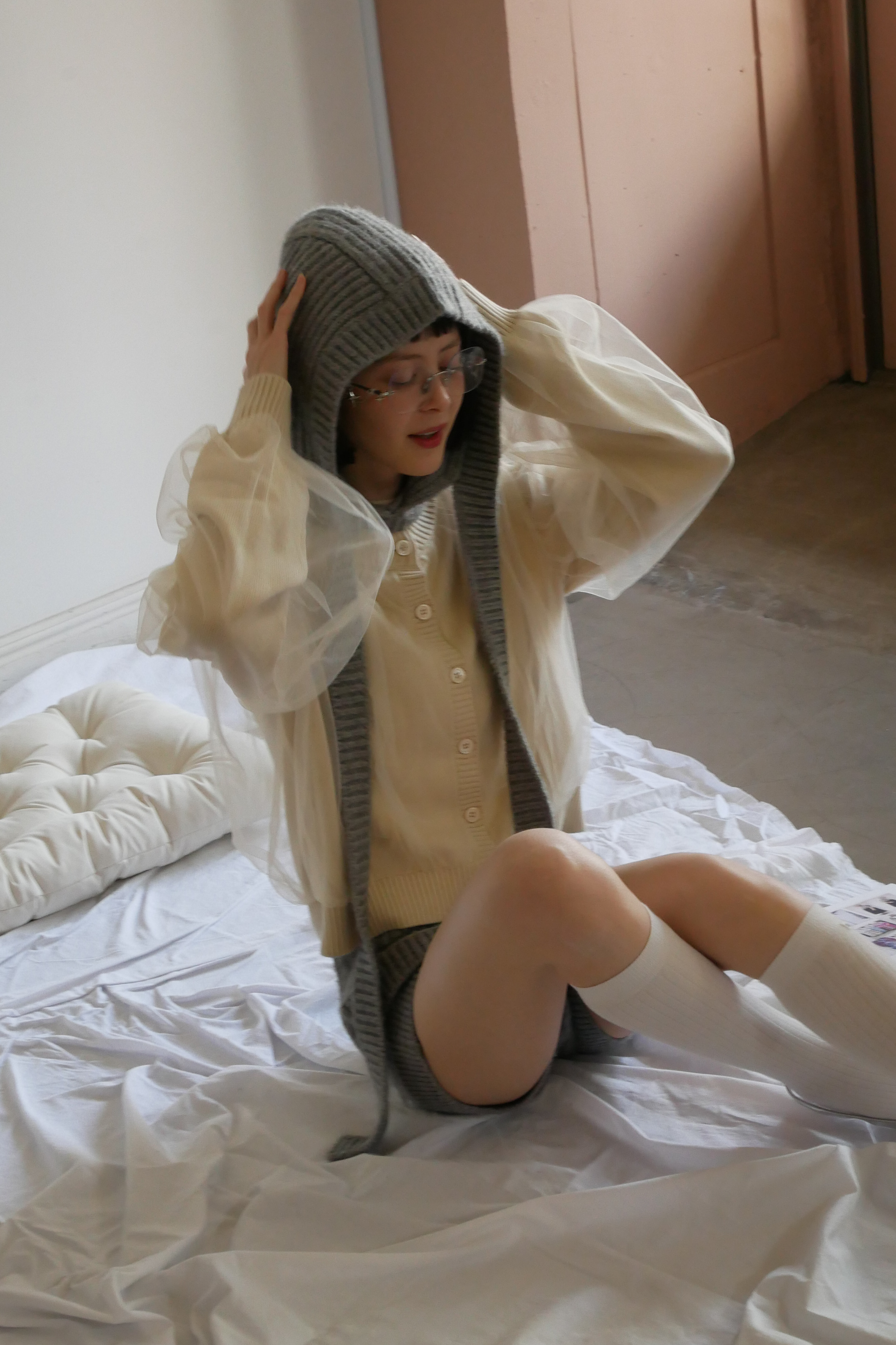 HONEY MI HONEY｜オーバーチュールニットカーディガン｜ニット