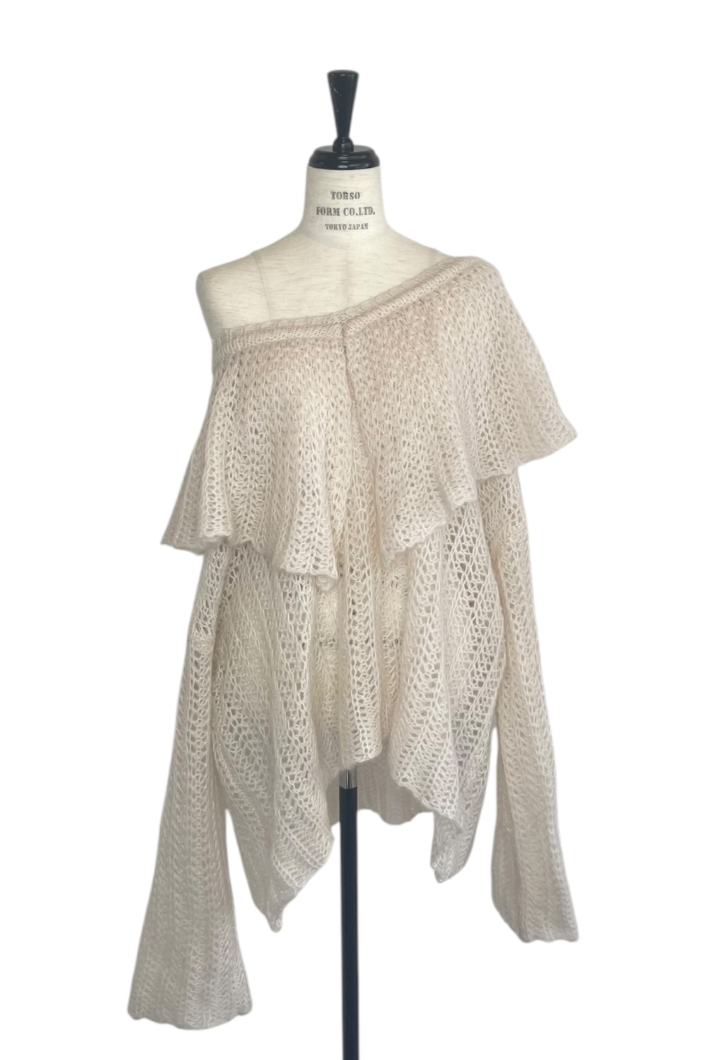 HONEY MI HONEY｜フリルカラークロシェニット｜華やかでふんわり可愛い