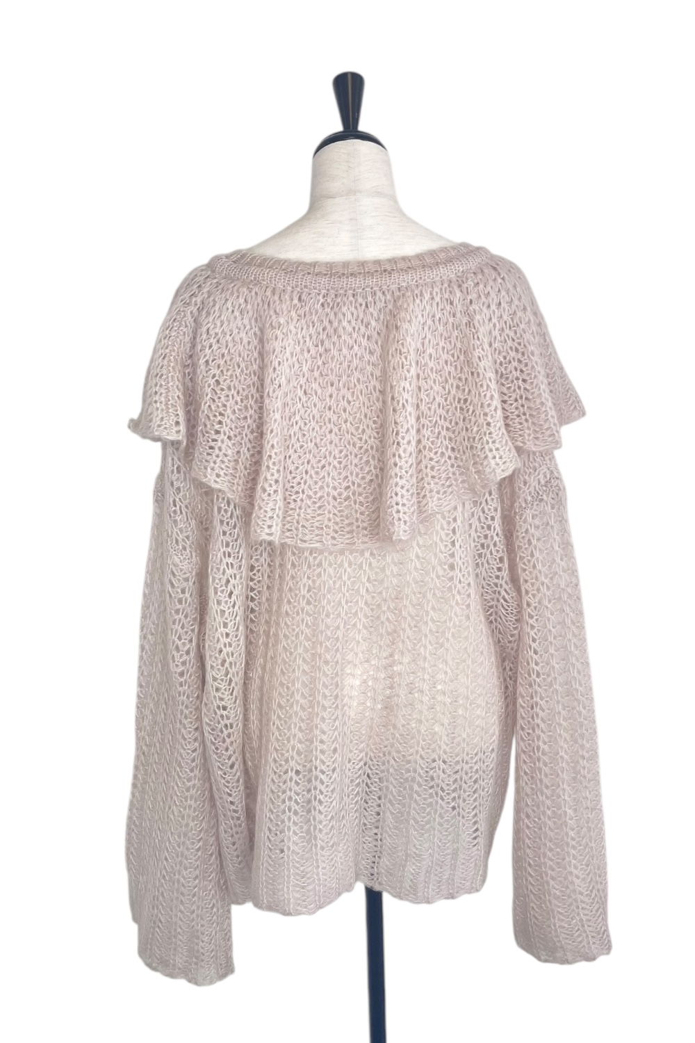 HONEY MI HONEY｜フリルカラークロシェニット｜華やかでふんわり可愛い