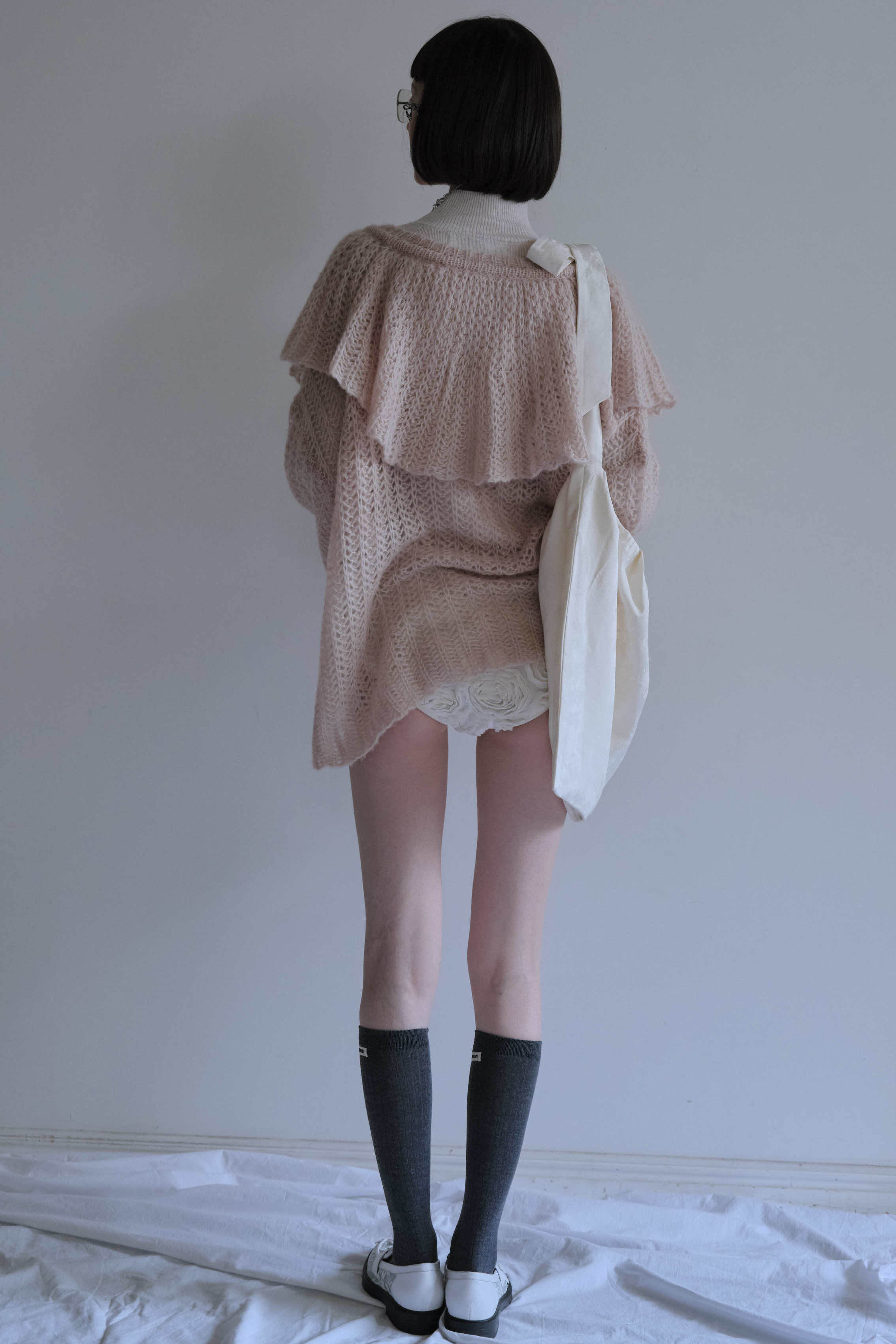 HONEY MI HONEY｜フリルカラークロシェニット｜華やかでふんわり可愛い