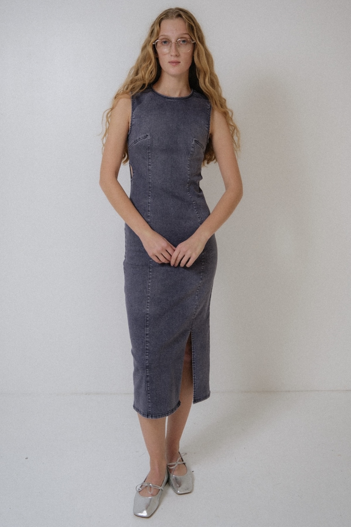 HONEYMIHONEY/ロングトップス HONEY MI HONEY｜taffeta frill long t-shirt｜タフタフリルロングTシャツ