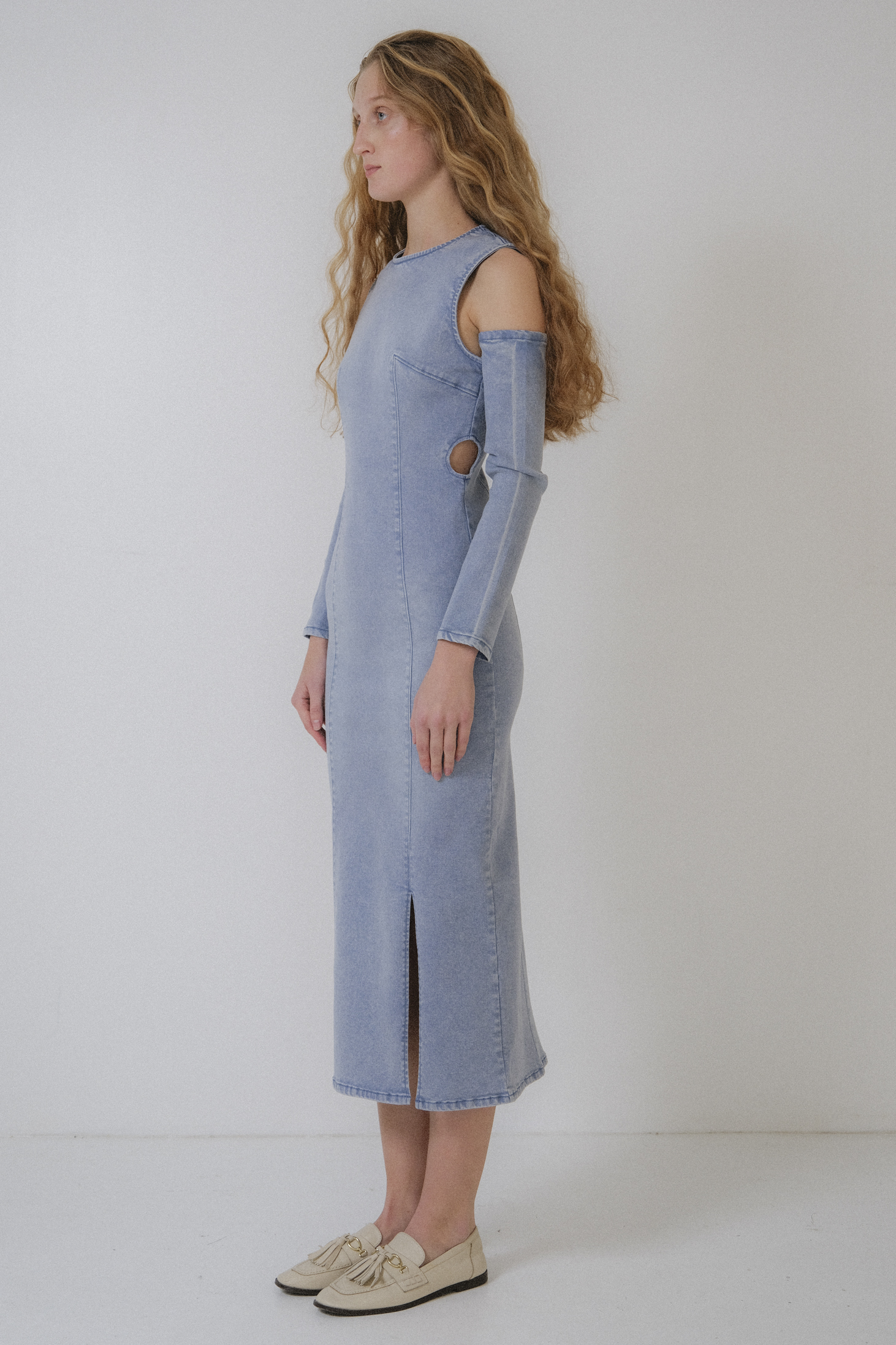 HONEYMIHONEY/ロングトップス HONEY MI HONEY｜taffeta frill long t-shirt｜タフタフリルロングTシャツ