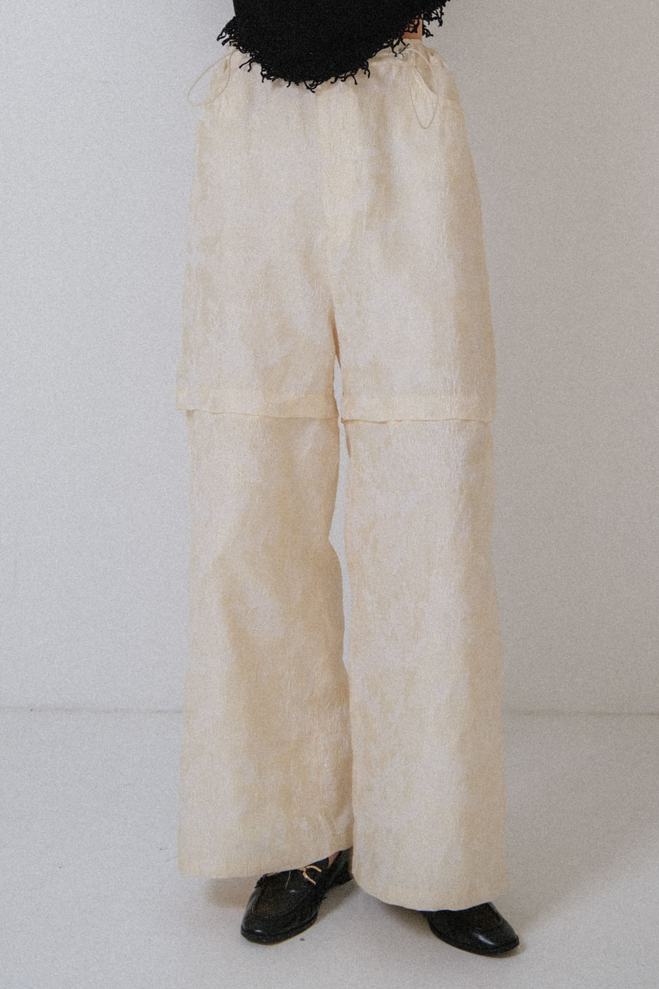 HONEY MI HONEY｜フラワージャガードワイドパンツ｜3wayで楽しめる