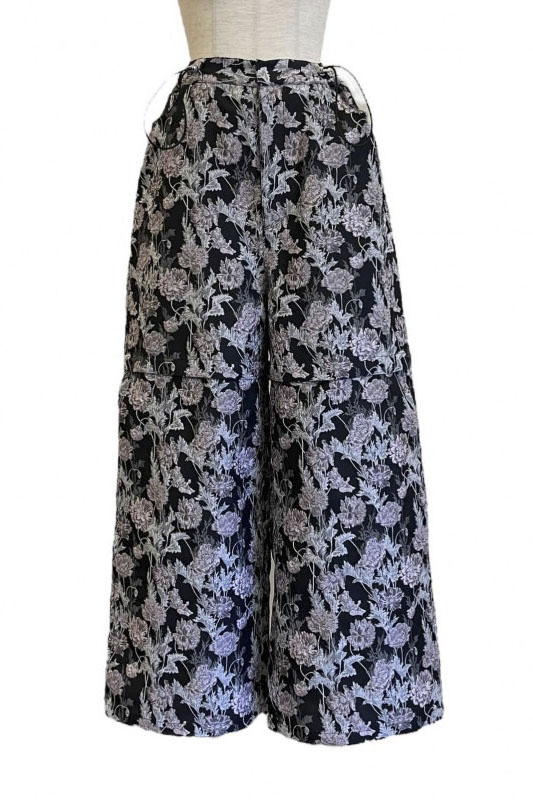 HONEY MI HONEY｜フラワージャガードワイドパンツ｜3wayで楽しめる