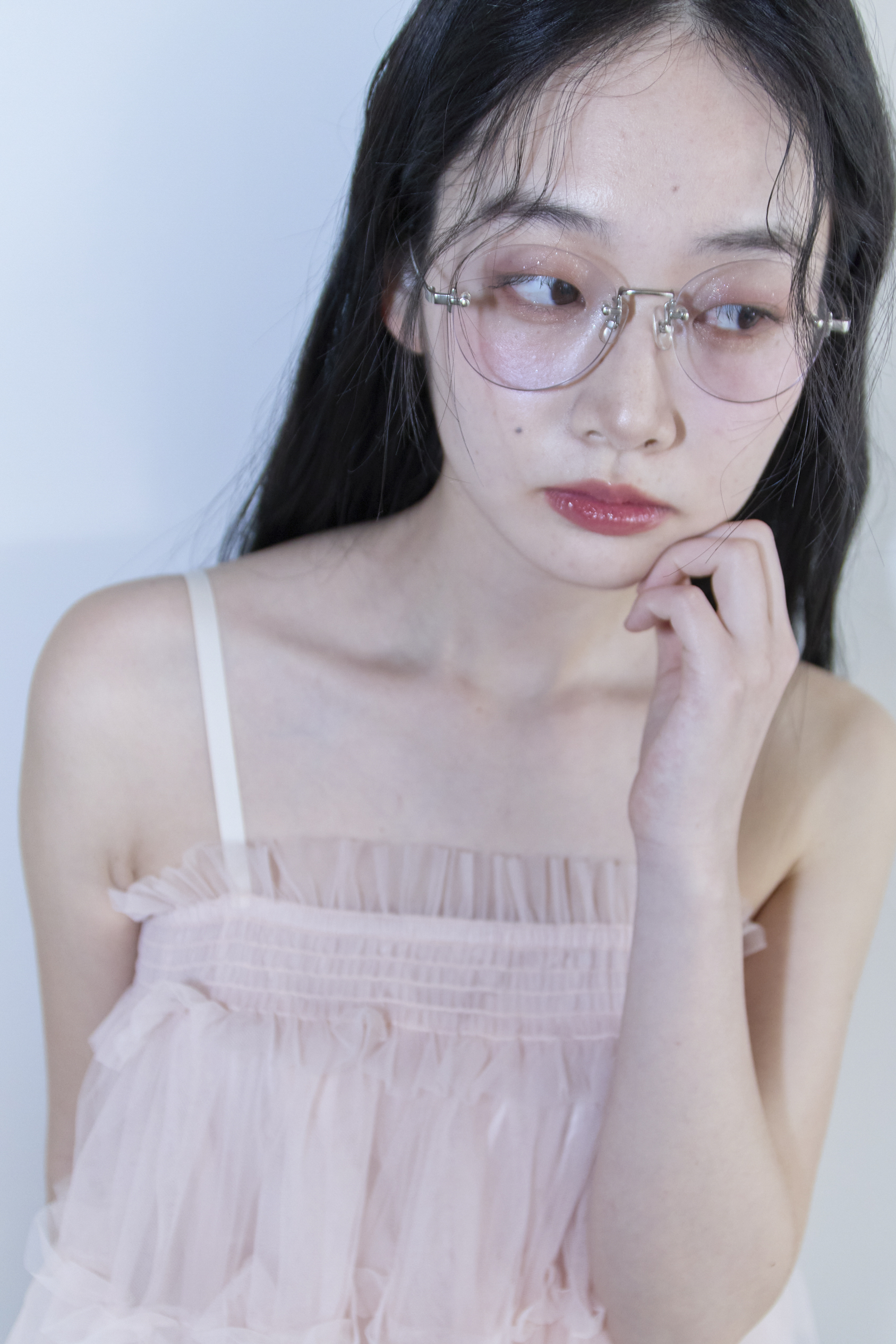 HONEY MI HONEY｜tulle tiered tunic camisole