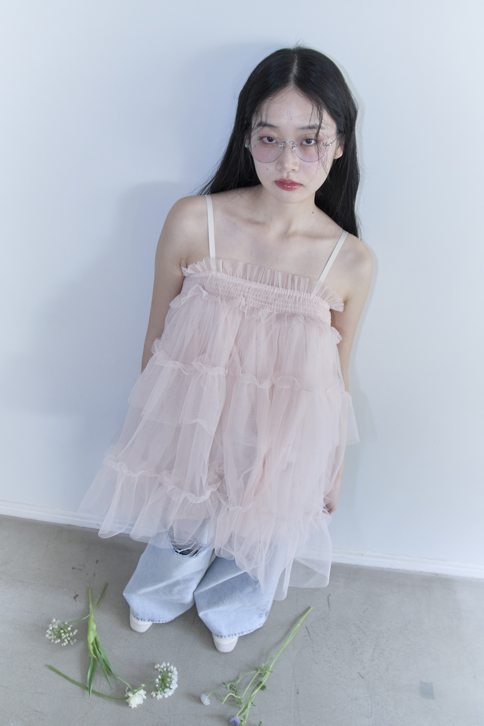 メゾンスペシャル　Shining Tiered Camisole Tunic 𝐚𝐩𝐞𝐫𝐭𝐢𝐨 アペルティオ | . ⟡.*〜 recomend styring
