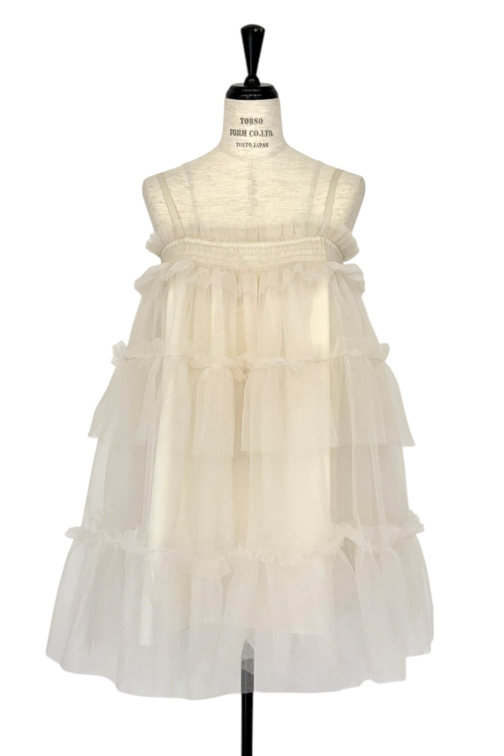 HONEY MI HONEY｜tulle tiered tunic camisole