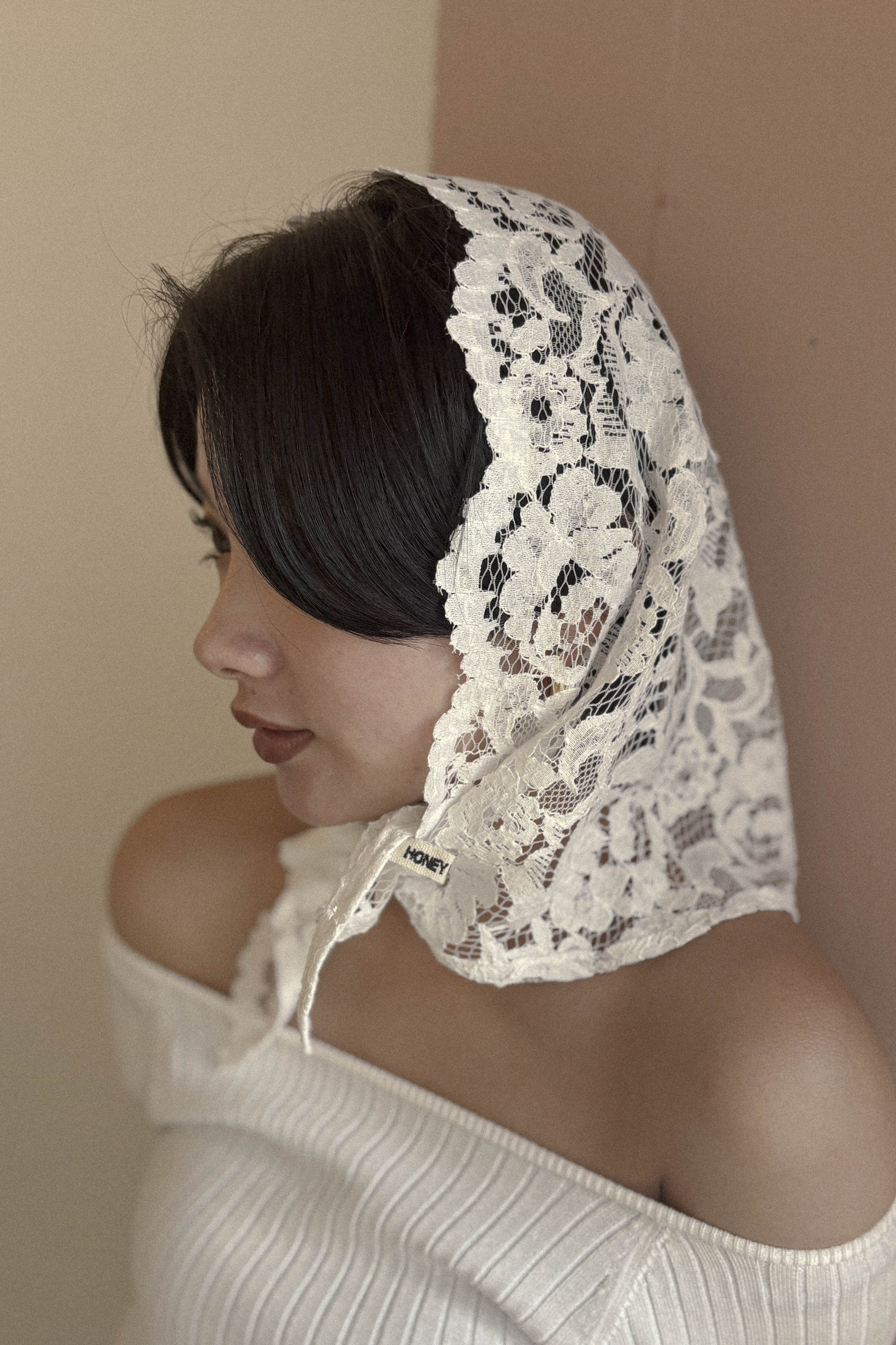 【HONEY MI HONEY】rose lace babushka