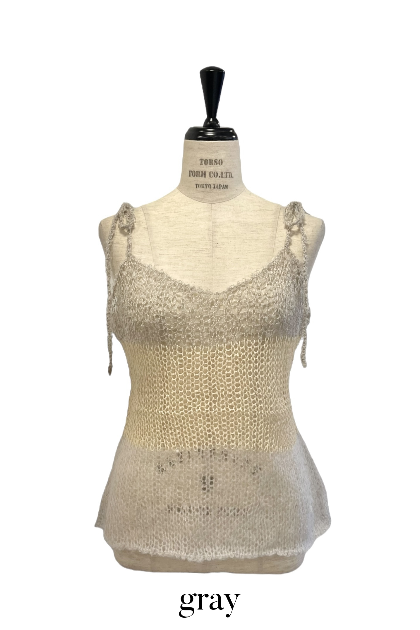 キャミソール HONEY MI HONEY crochet border camisole HONEY MI HONEY｜クロシェボーダーキャミソール｜涼しげな鍵編み