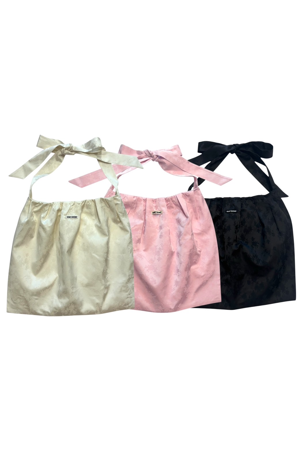 HONEY MI HONEY｜rose satin ribbon tote bag