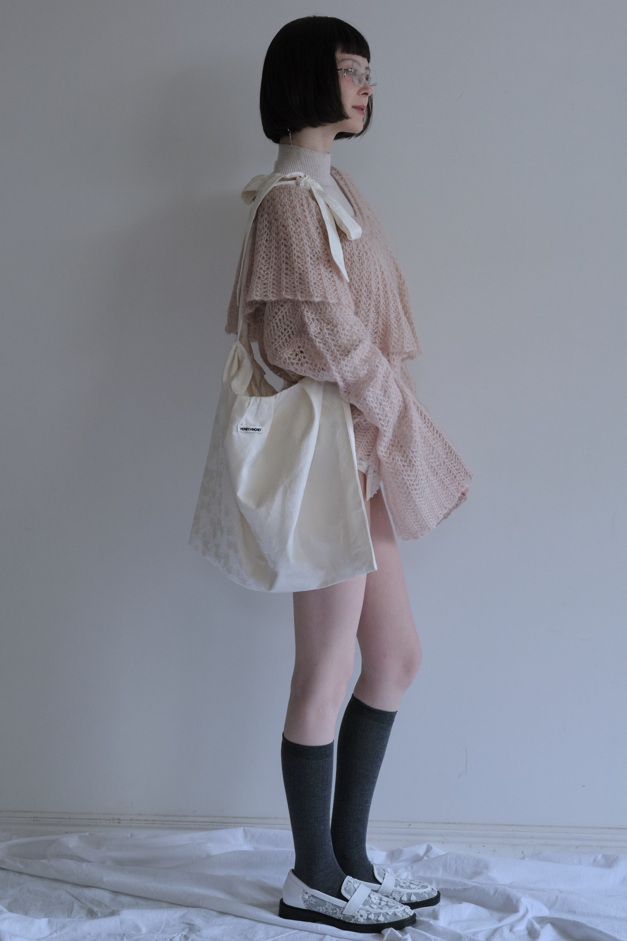 ハニーミーハニー♡リボン2wayバッグ HONEY MI HONEY｜rose satin ribbon tote bag