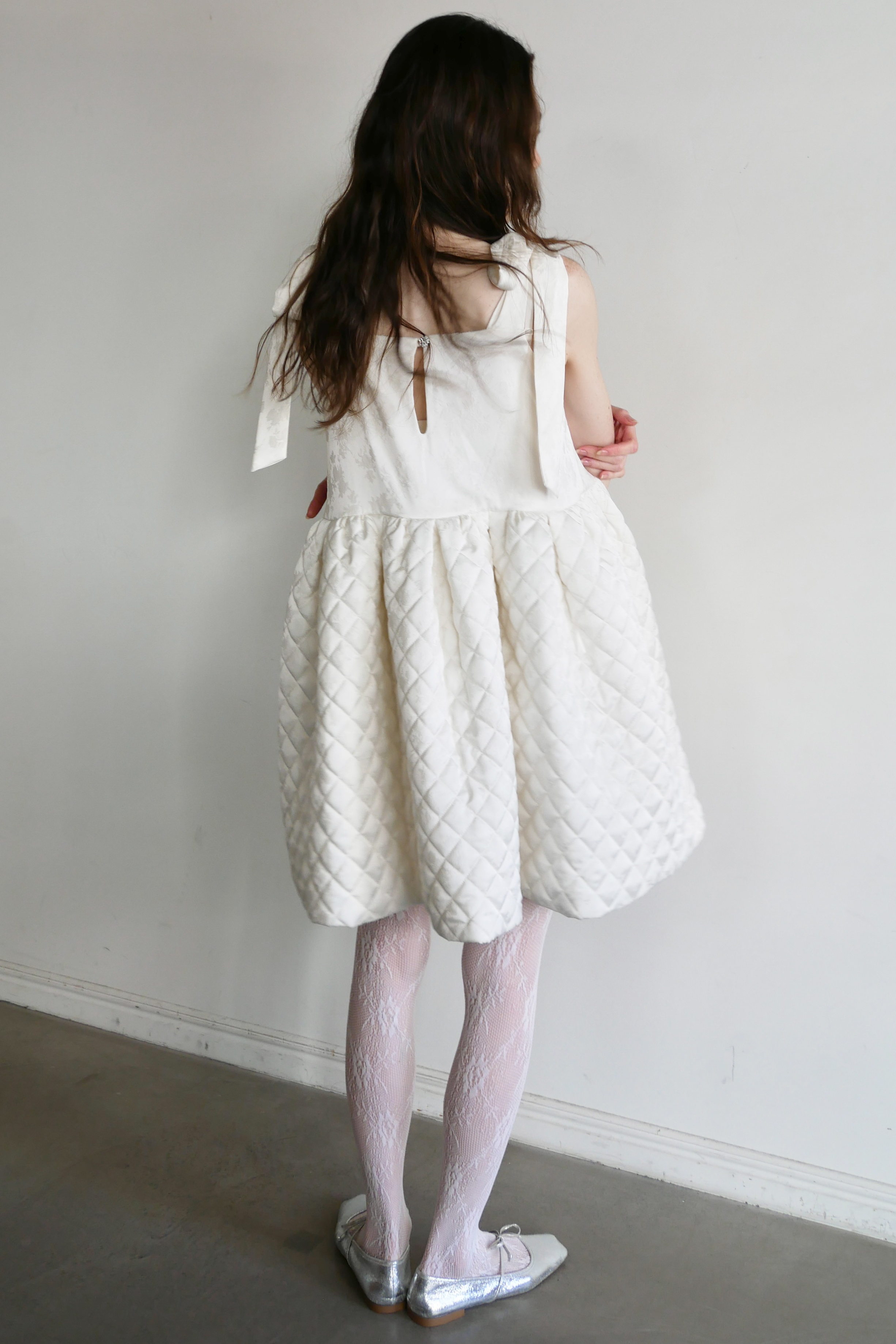 HONEY MI HONEY｜ローズサテンティアードミニワンピース｜リボン