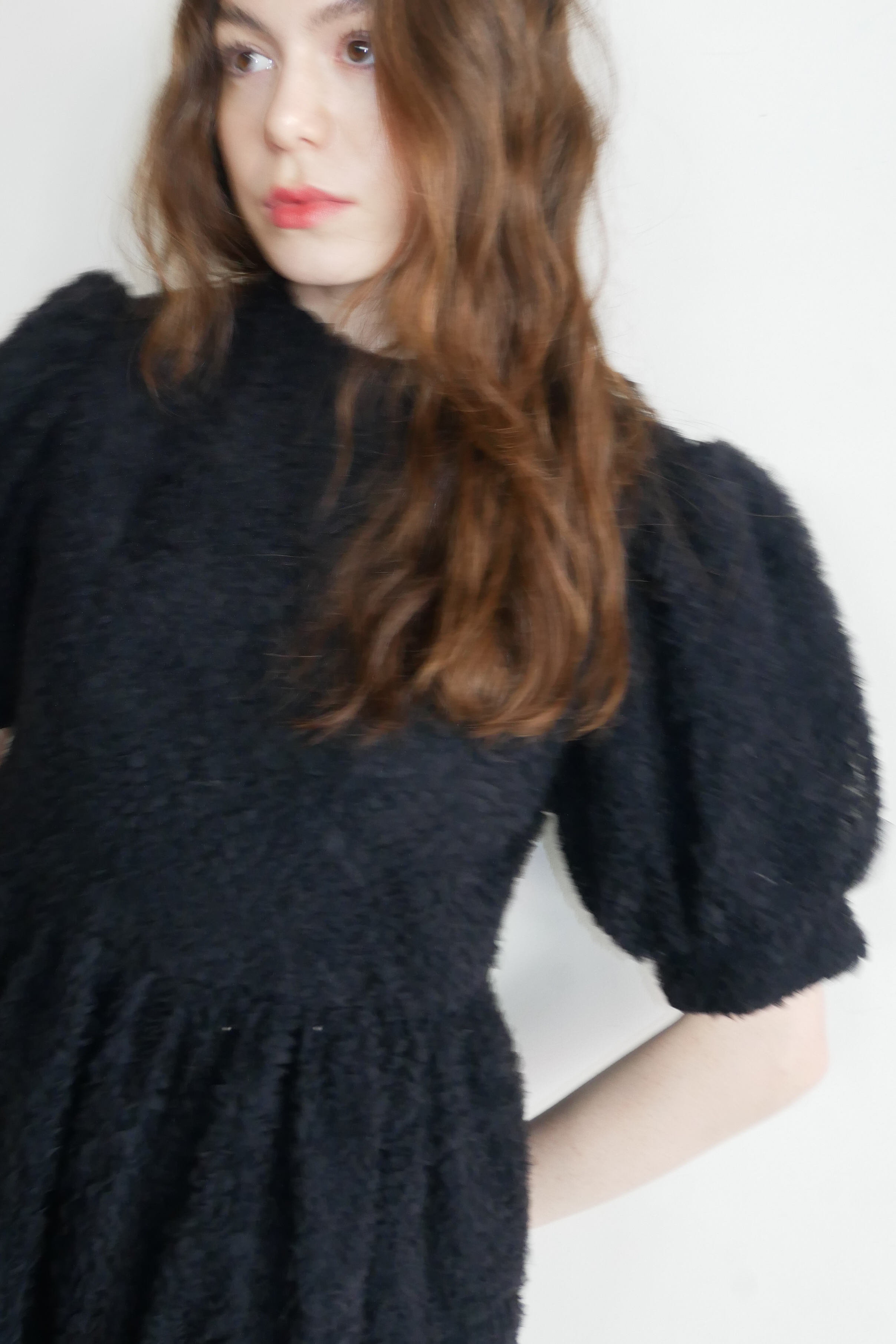 HONEY MI HONEY ハニーミーハニー｜チュールパフスリーブワンピース