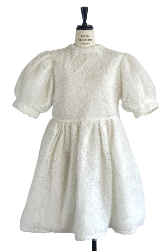 HONEY MI HONEY｜tulle puff sleeve tunic one-piece