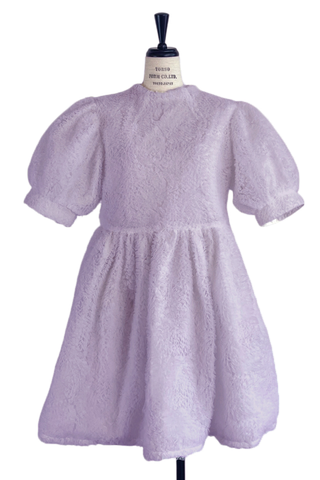 HONEY MI HONEY｜tulle puff sleeve tunic one-piece