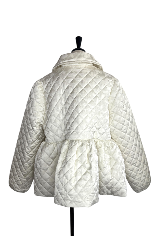 HONEY MI HONEY｜quilting rose satin peplum coat